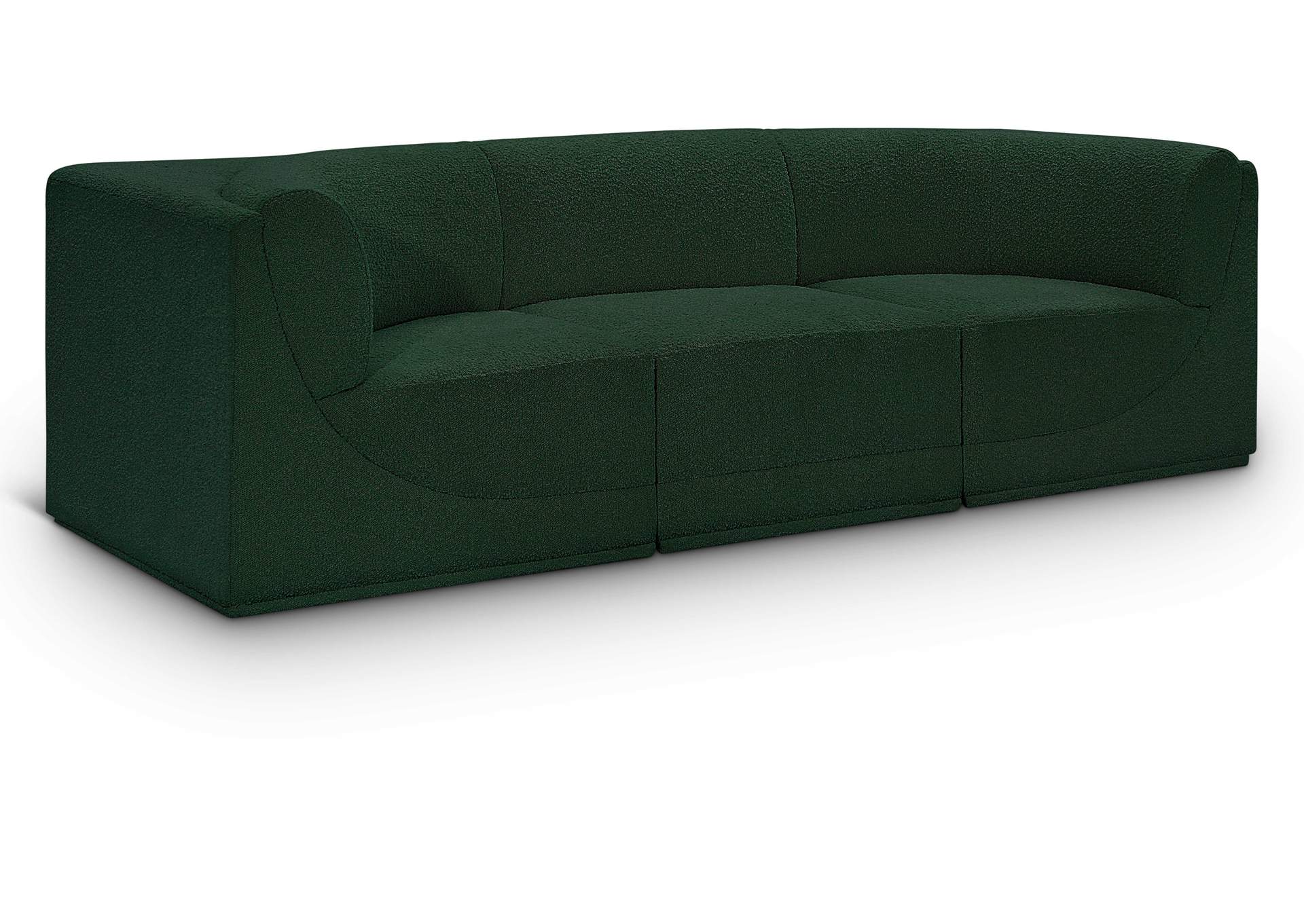 Ollie Green Boucle Fabric Modular Sofa,Meridian Furniture