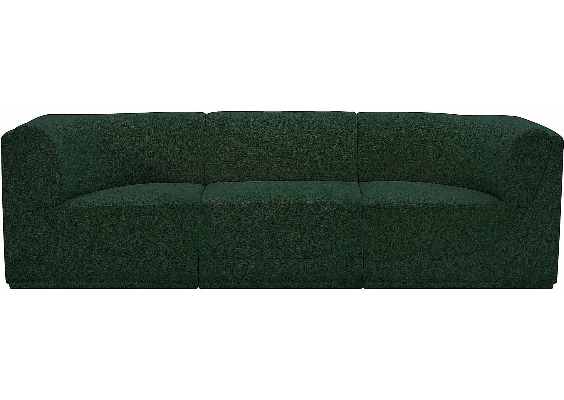 Ollie Green Boucle Fabric Modular Sofa,Meridian Furniture