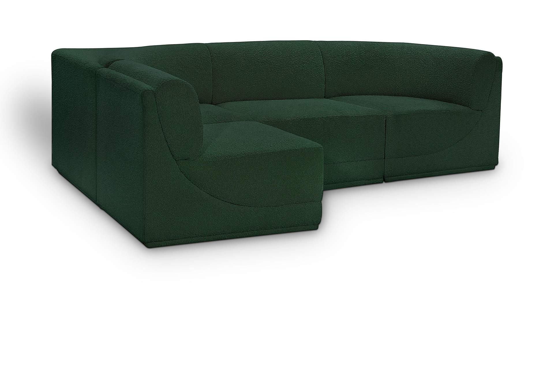 Ollie Green Boucle Fabric Modular Sectional,Meridian Furniture