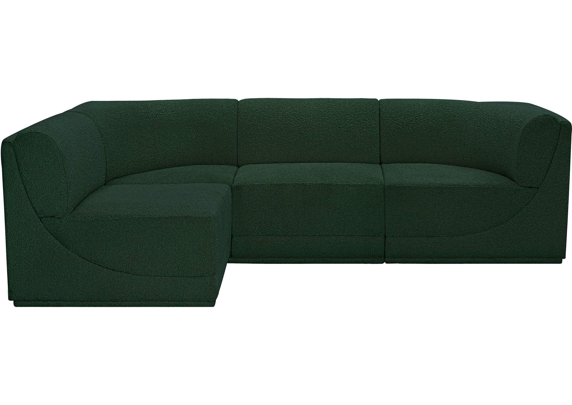 Ollie Green Boucle Fabric Modular Sectional,Meridian Furniture