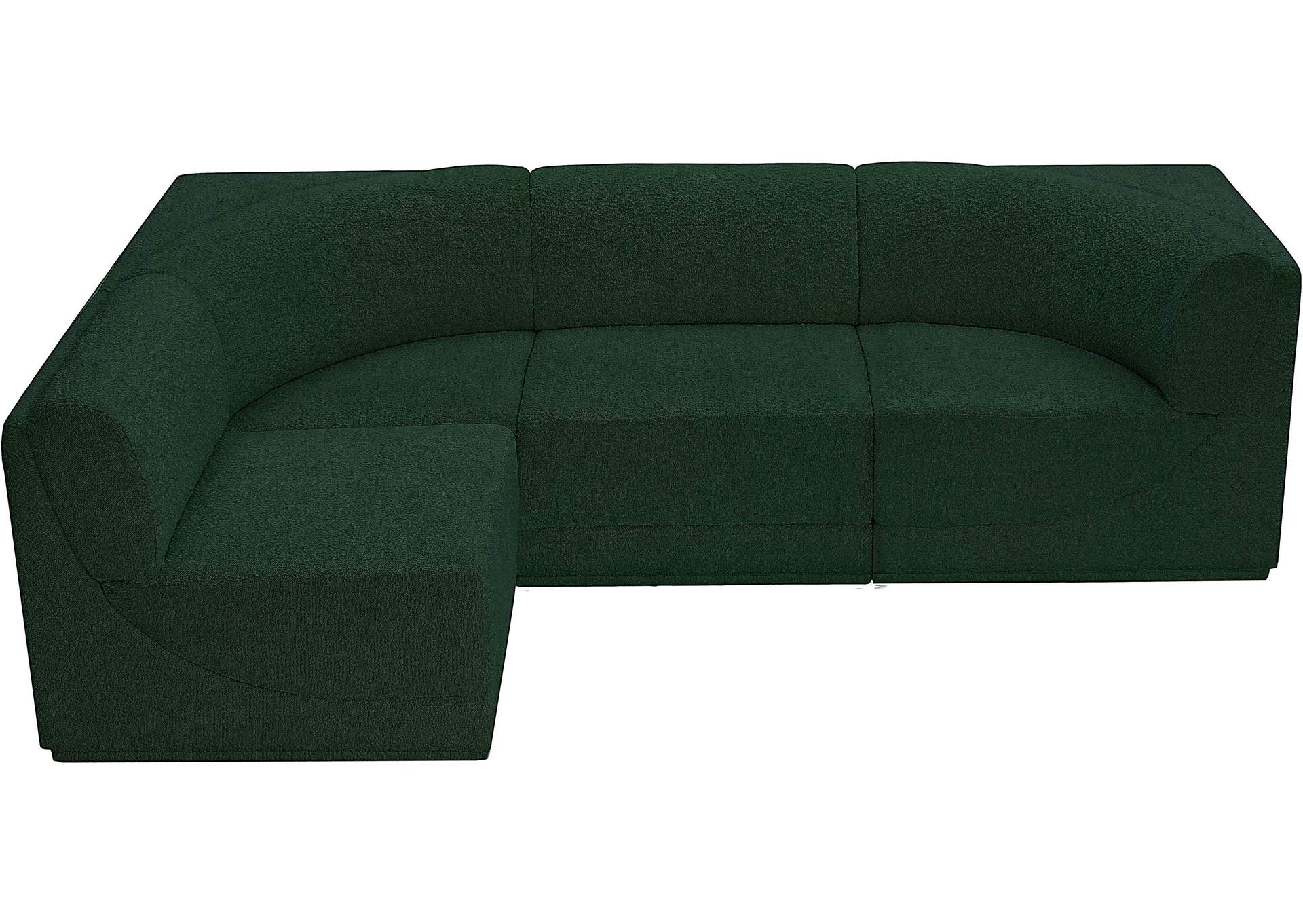 Ollie Green Boucle Fabric Modular Sectional,Meridian Furniture