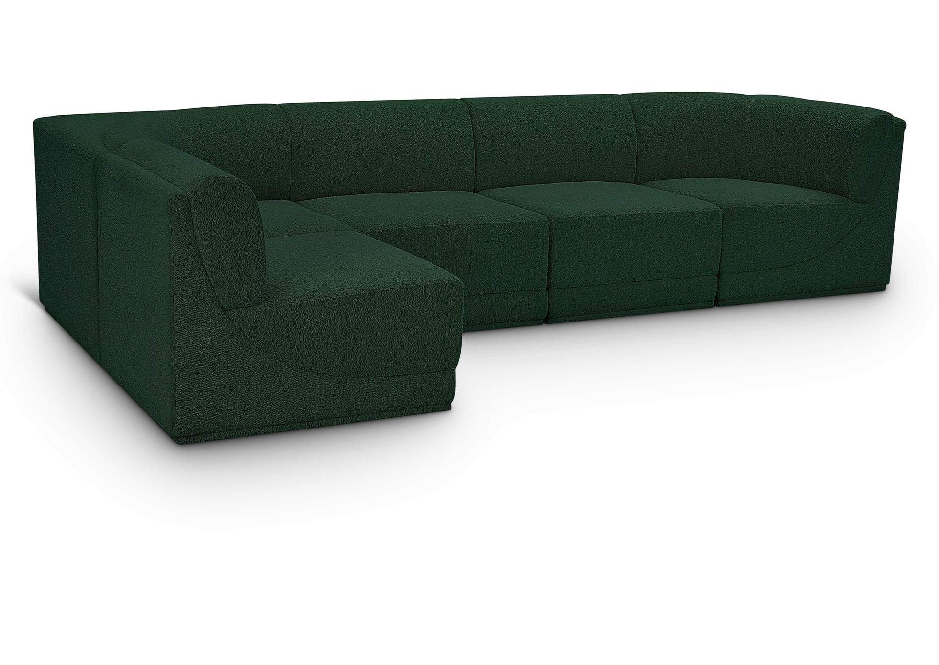 Ollie Green Boucle Fabric Modular Sectional,Meridian Furniture