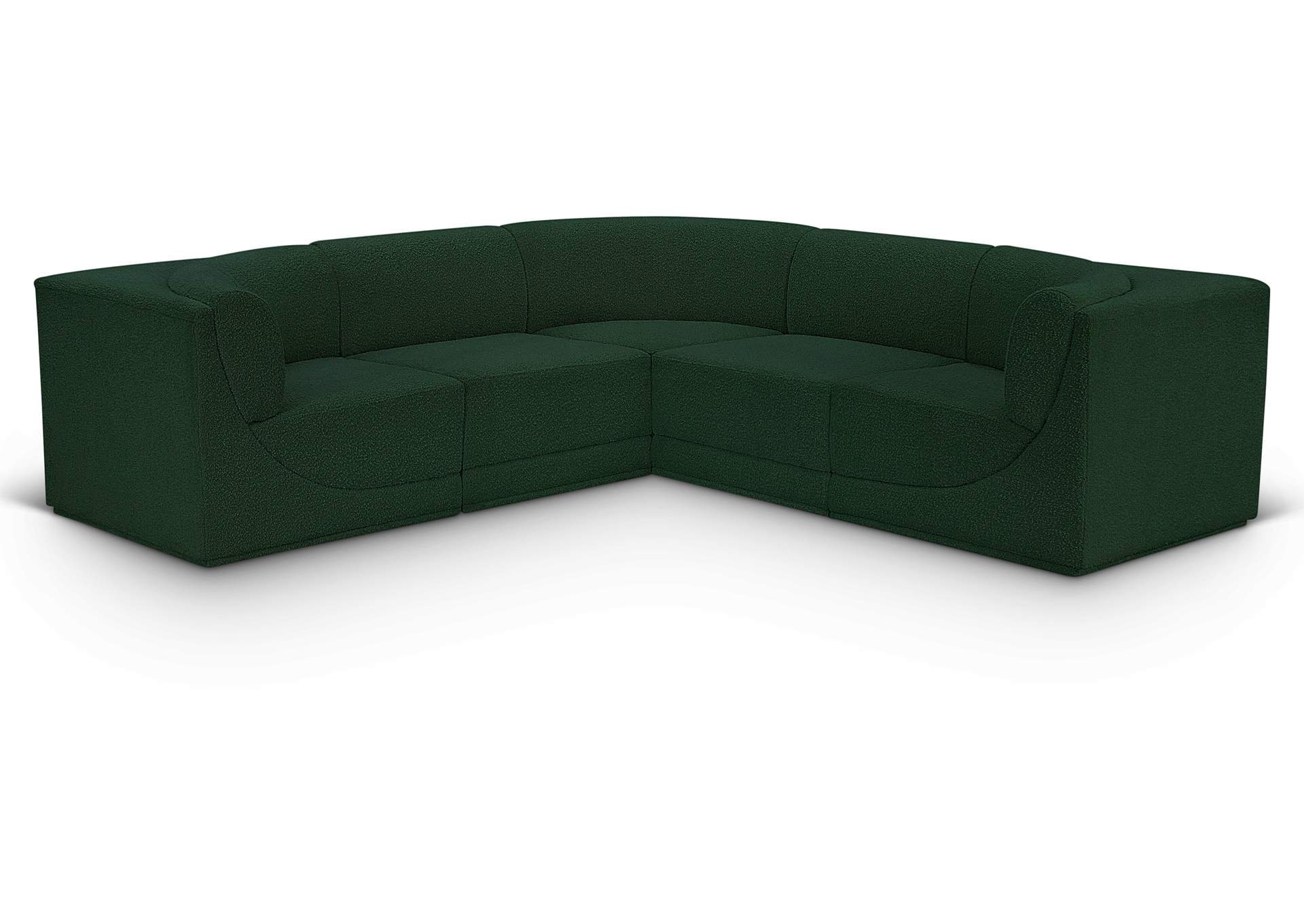 Ollie Green Boucle Fabric Modular Sectional,Meridian Furniture