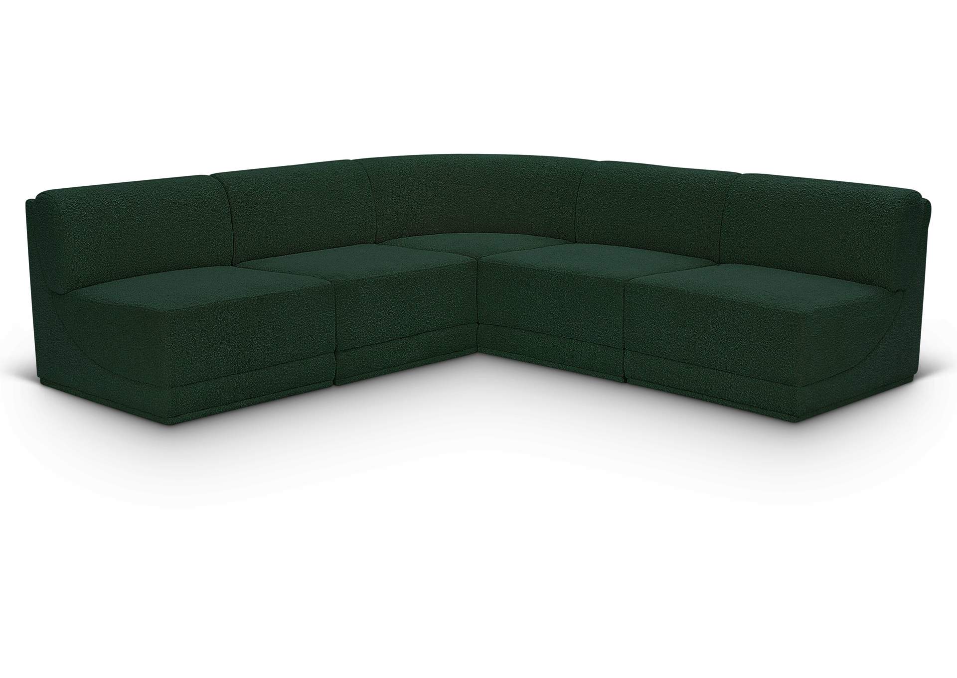 Ollie Green Boucle Fabric Modular Sectional,Meridian Furniture