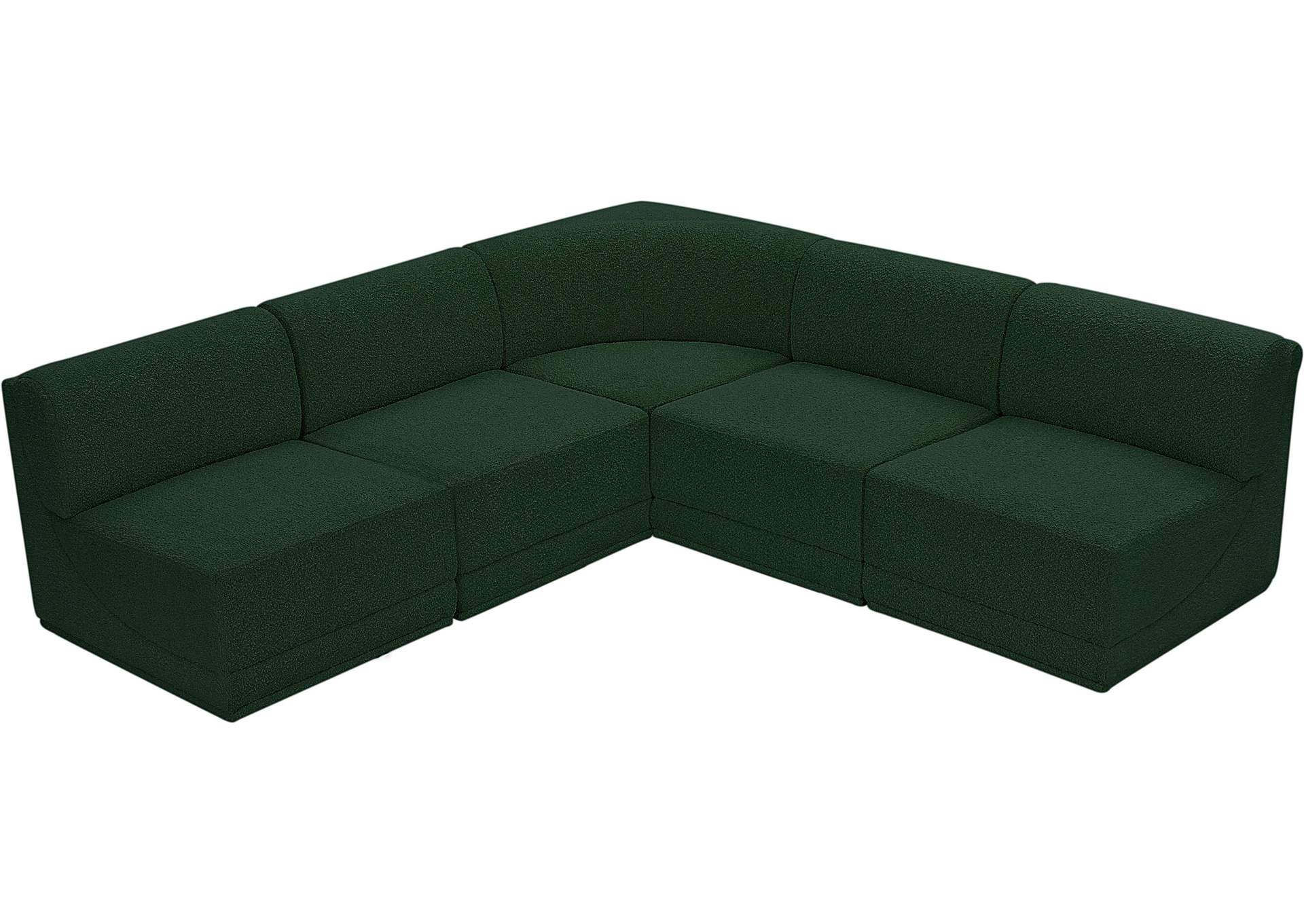 Ollie Green Boucle Fabric Modular Sectional,Meridian Furniture