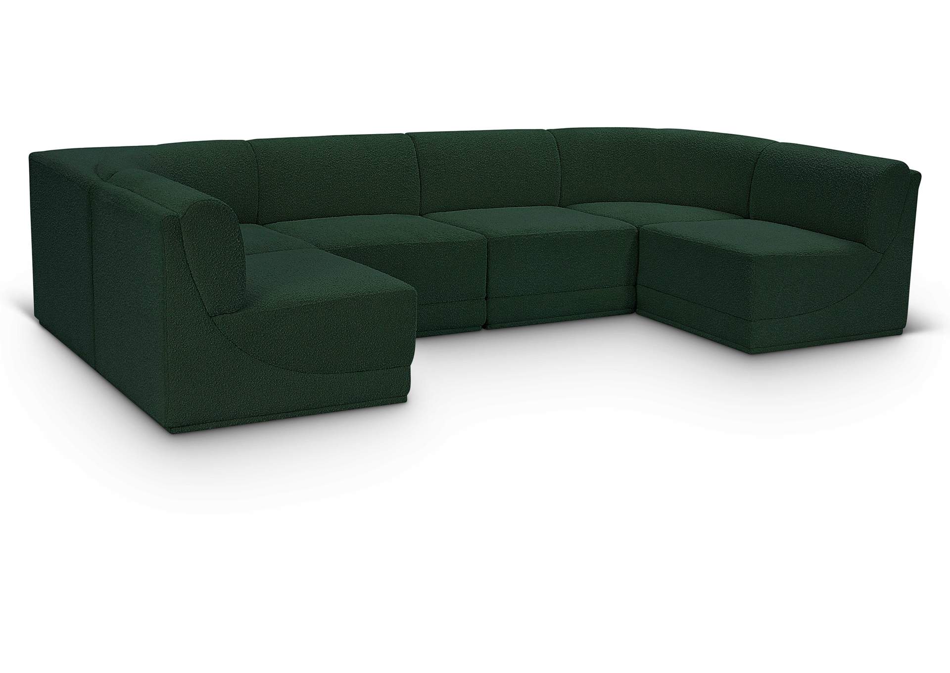 Ollie Green Boucle Fabric Modular Sectional,Meridian Furniture