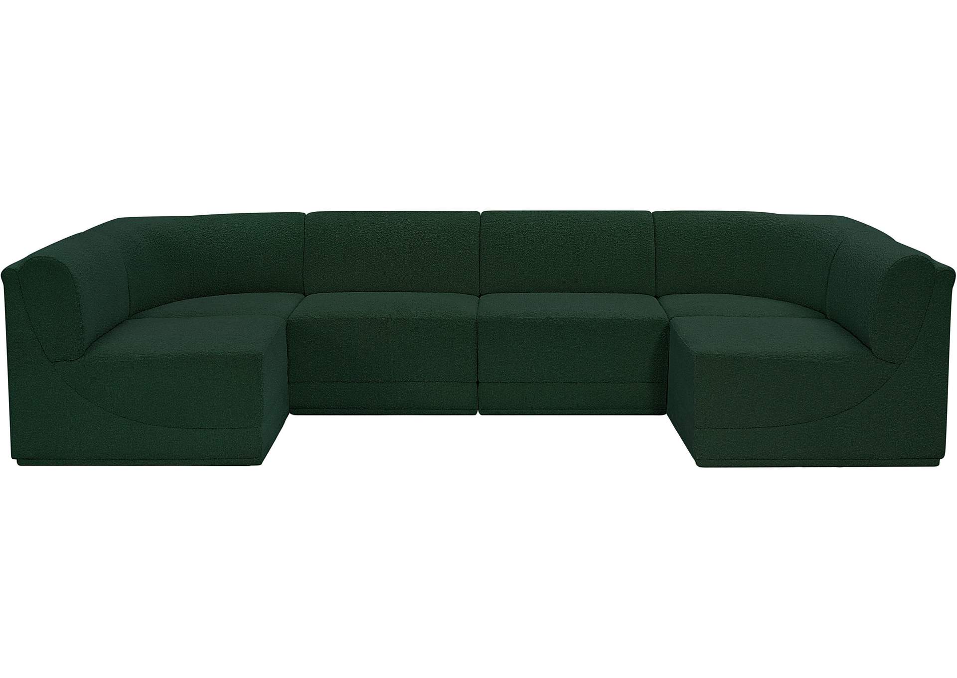 Ollie Green Boucle Fabric Modular Sectional,Meridian Furniture