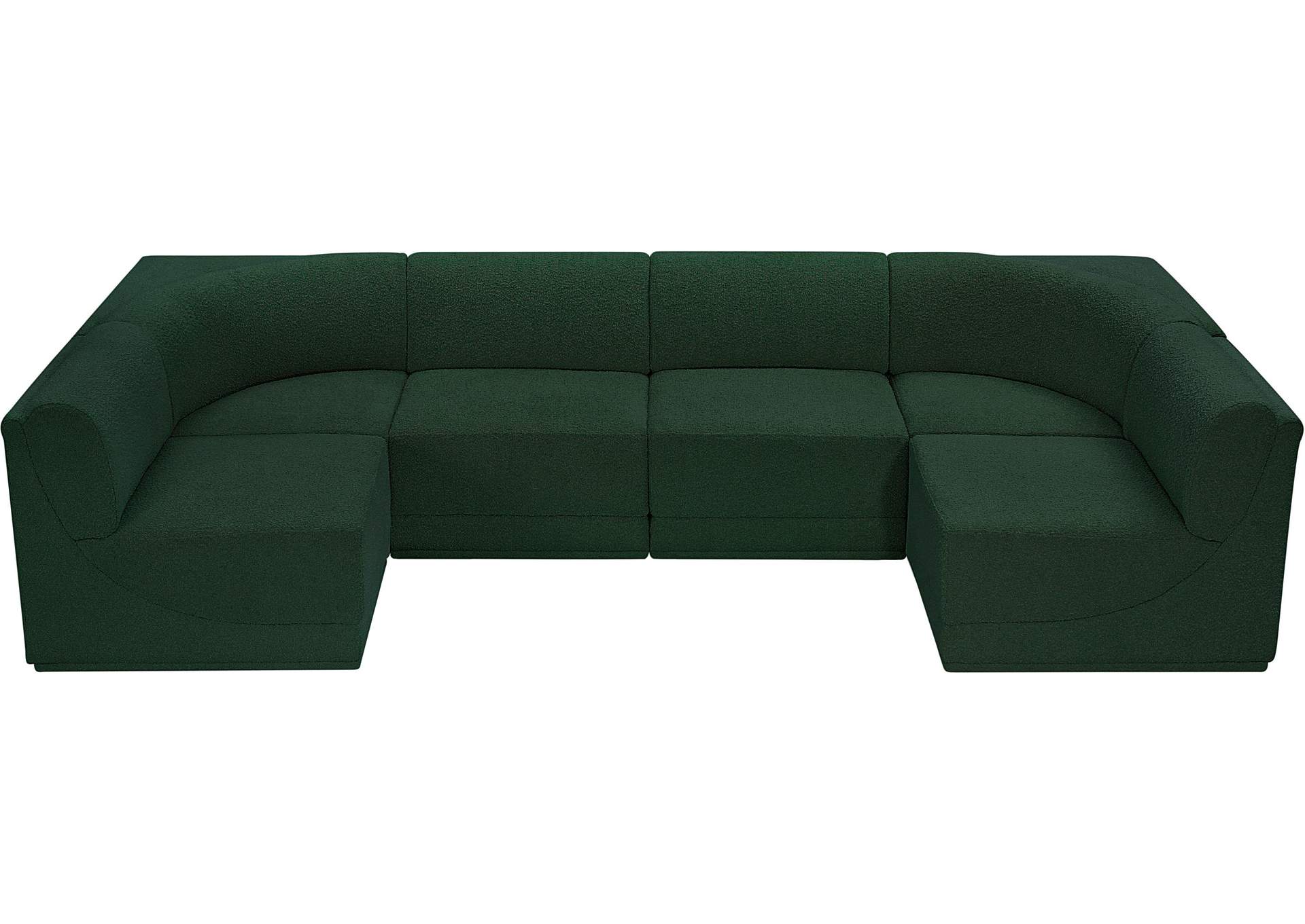 Ollie Green Boucle Fabric Modular Sectional,Meridian Furniture