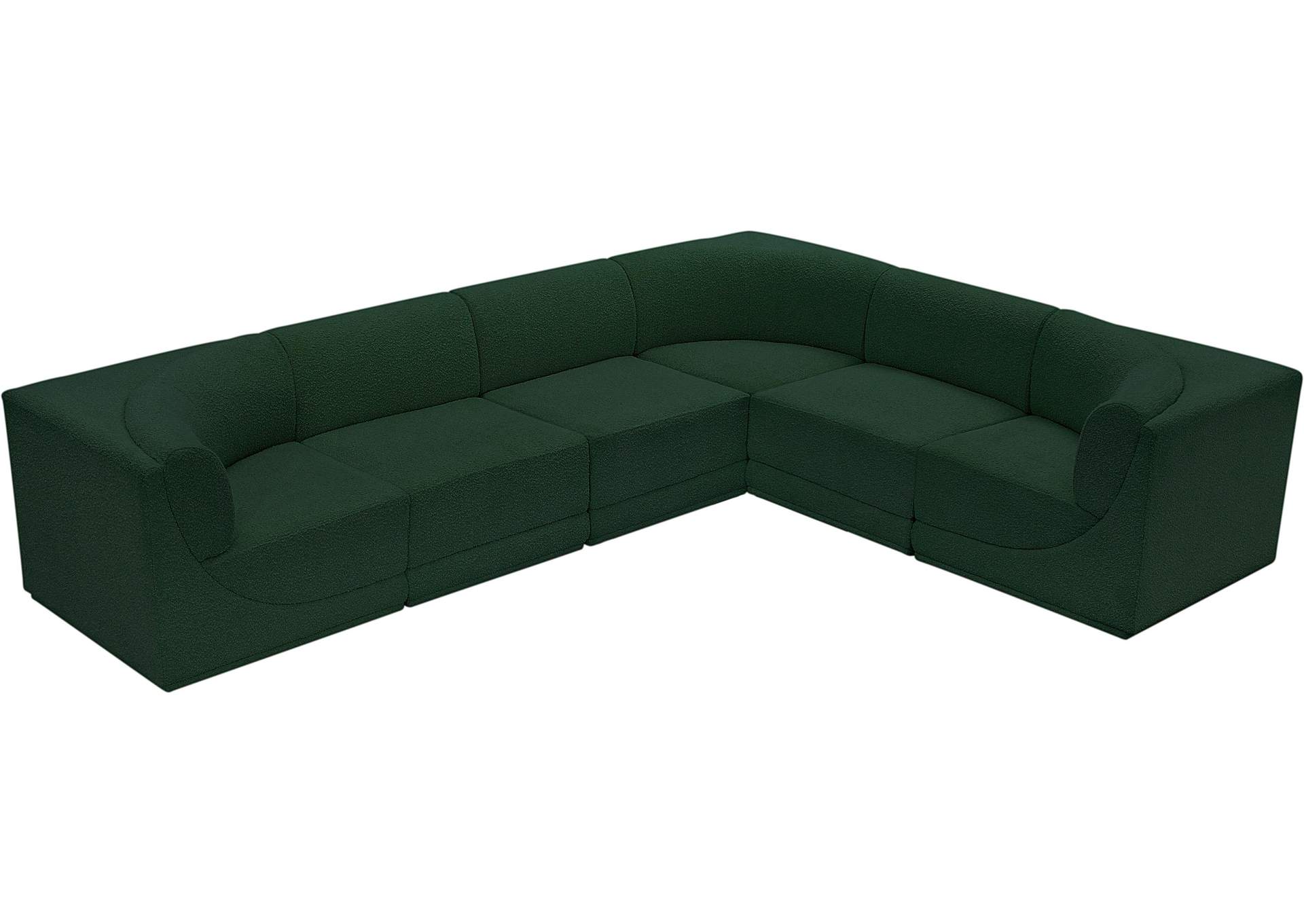 Ollie Green Boucle Fabric Modular Sectional,Meridian Furniture