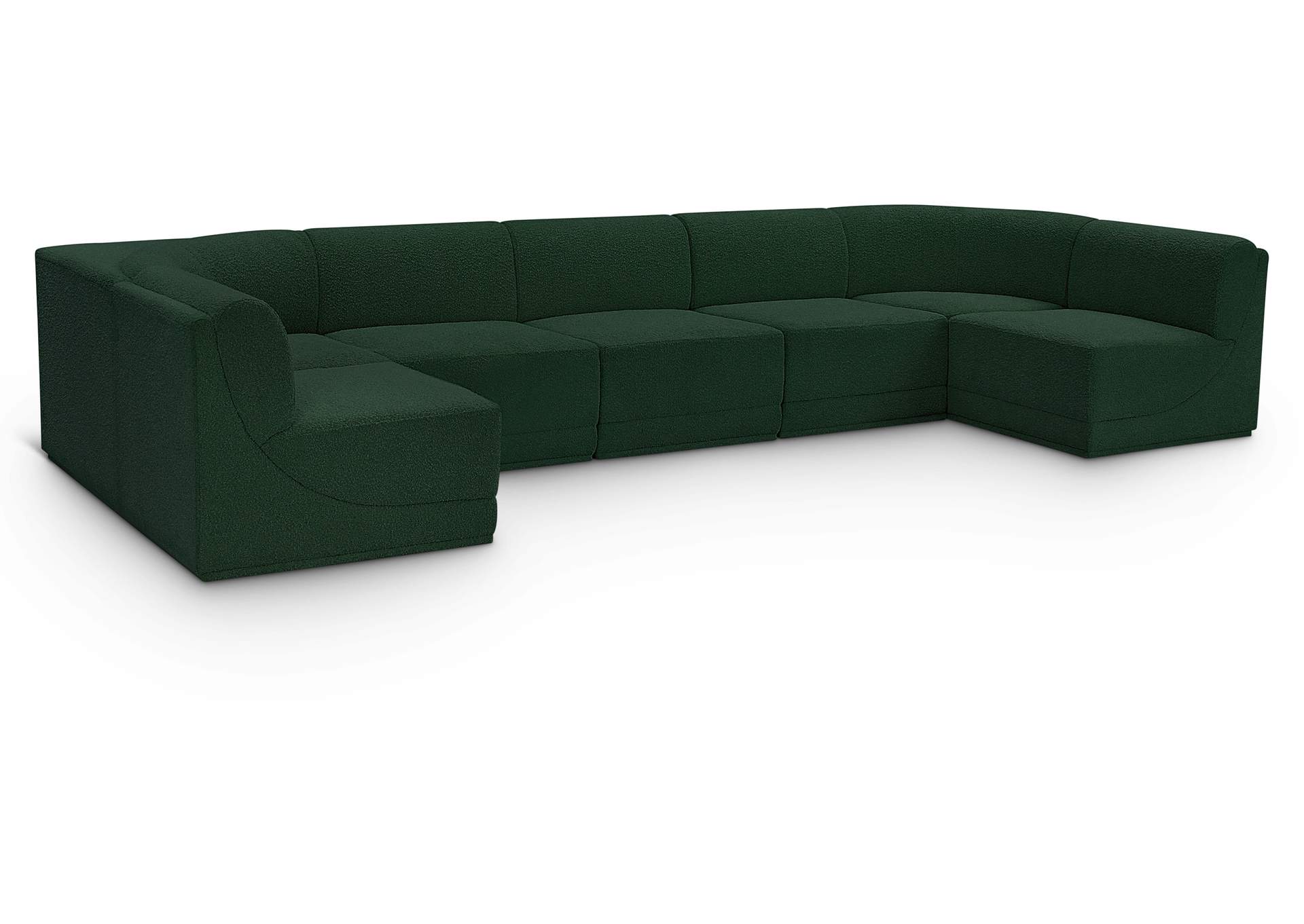 Ollie Green Boucle Fabric Modular Sectional,Meridian Furniture