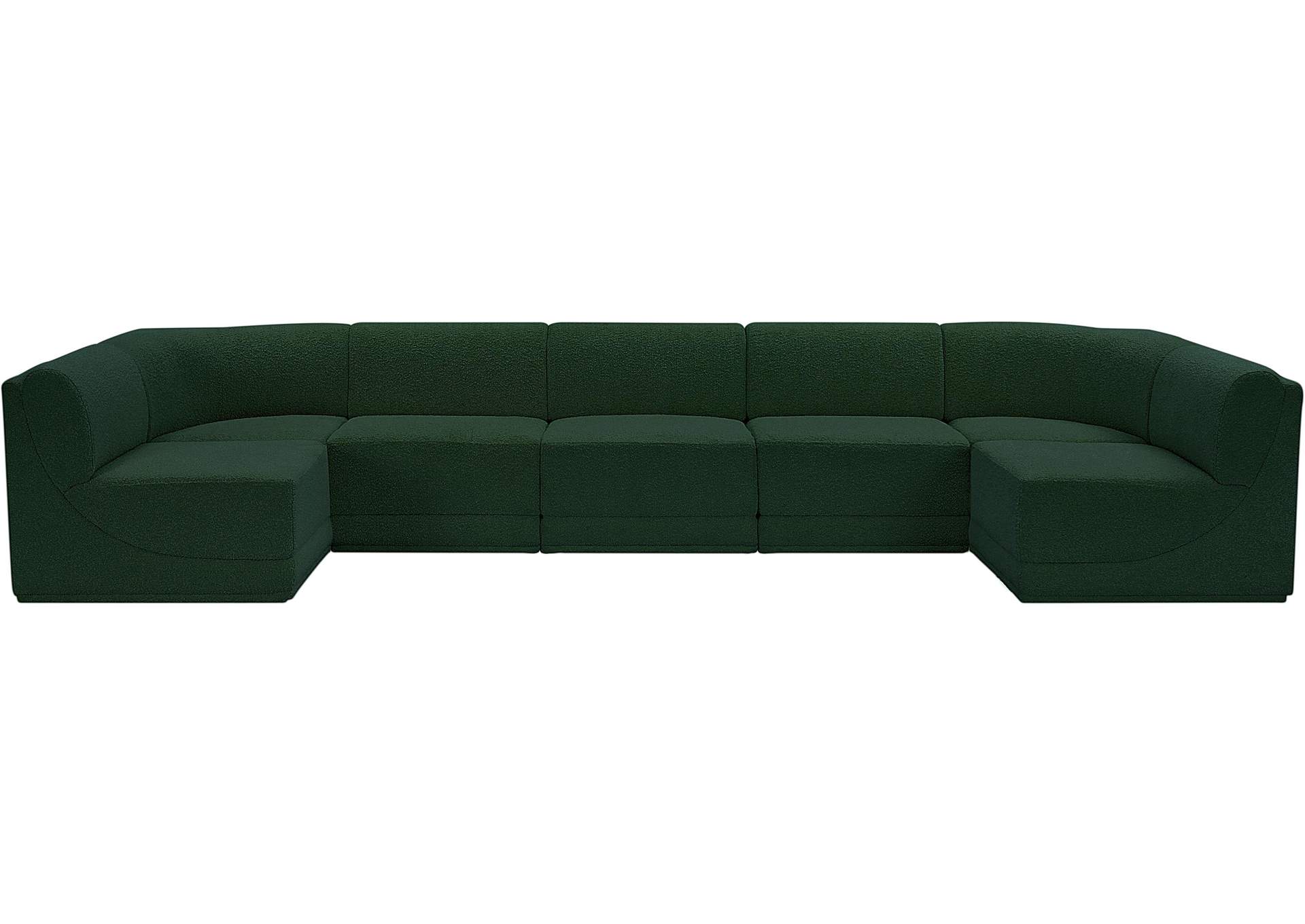 Ollie Green Boucle Fabric Modular Sectional,Meridian Furniture