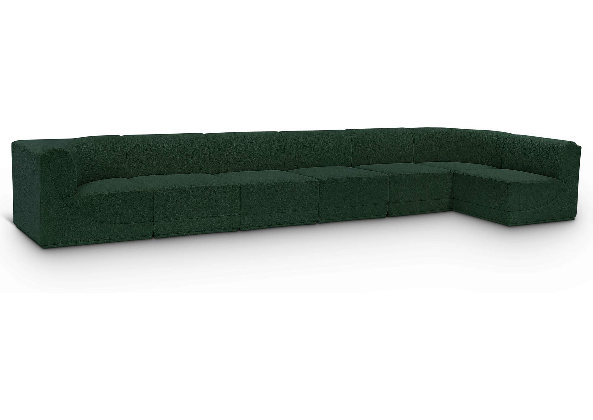 Ollie Green Boucle Fabric Modular Sectional,Meridian Furniture