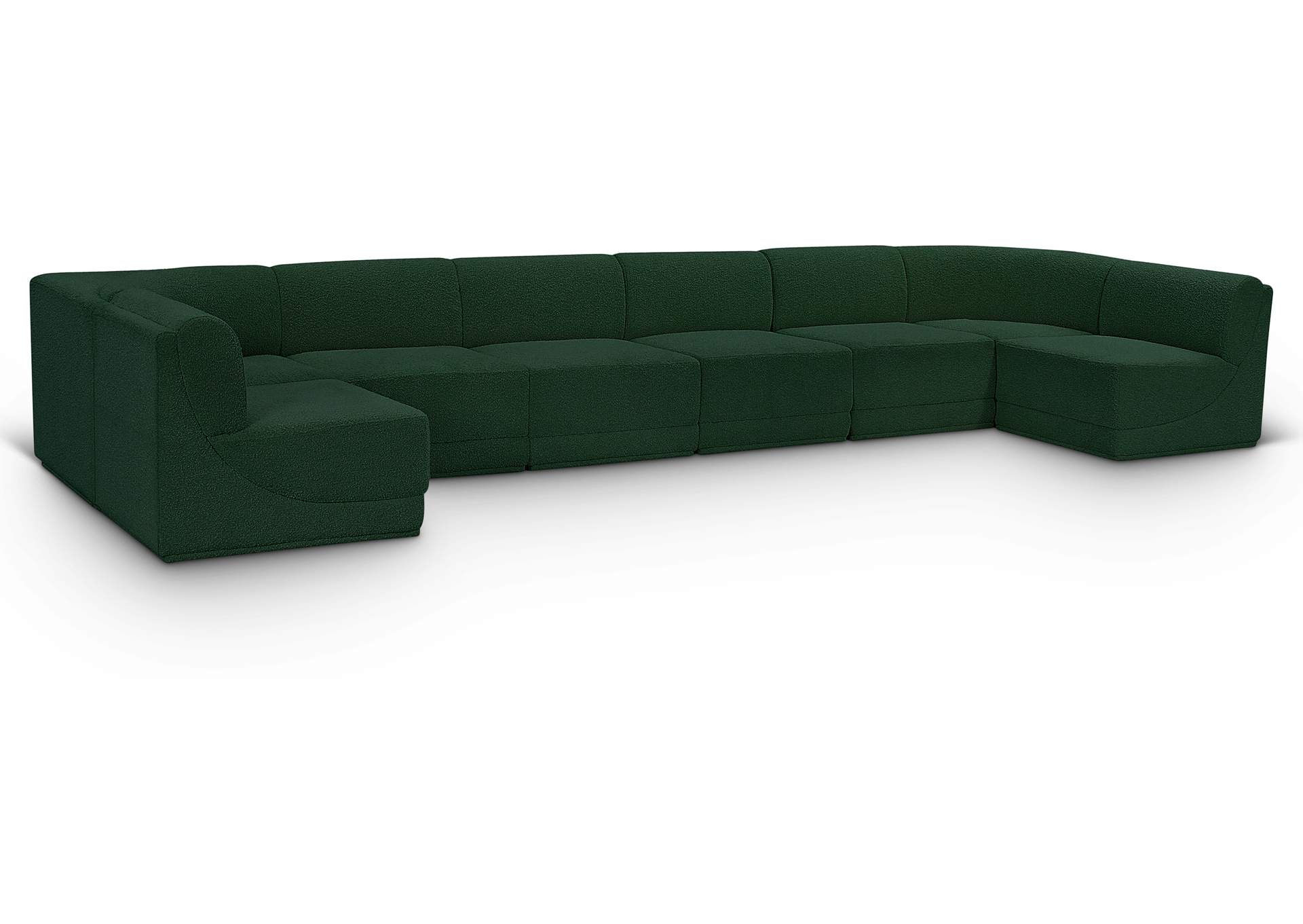 Ollie Green Boucle Fabric Modular Sectional,Meridian Furniture