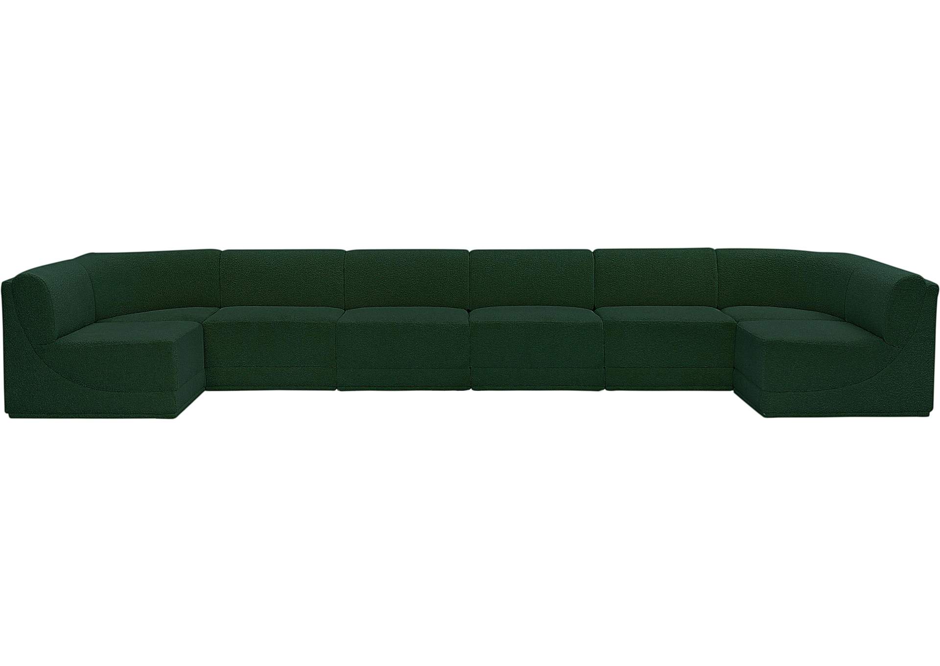 Ollie Green Boucle Fabric Modular Sectional,Meridian Furniture