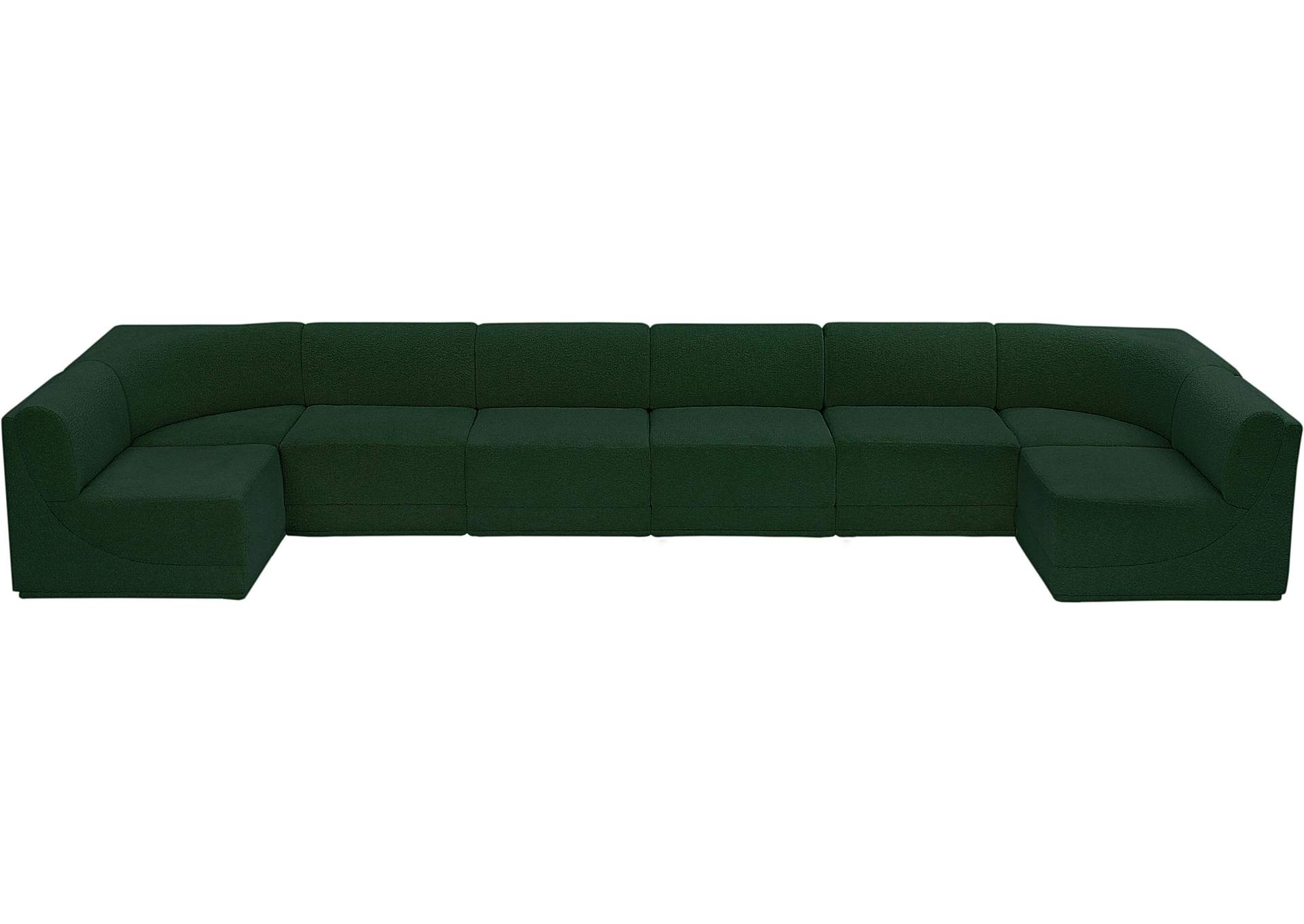 Ollie Green Boucle Fabric Modular Sectional,Meridian Furniture