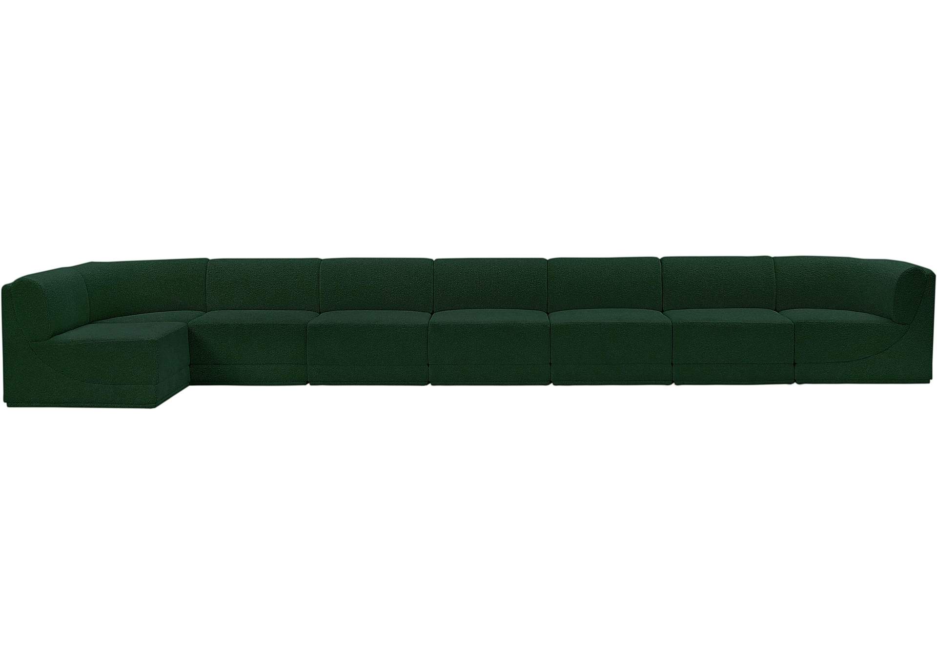 Ollie Green Boucle Fabric Modular Sectional,Meridian Furniture