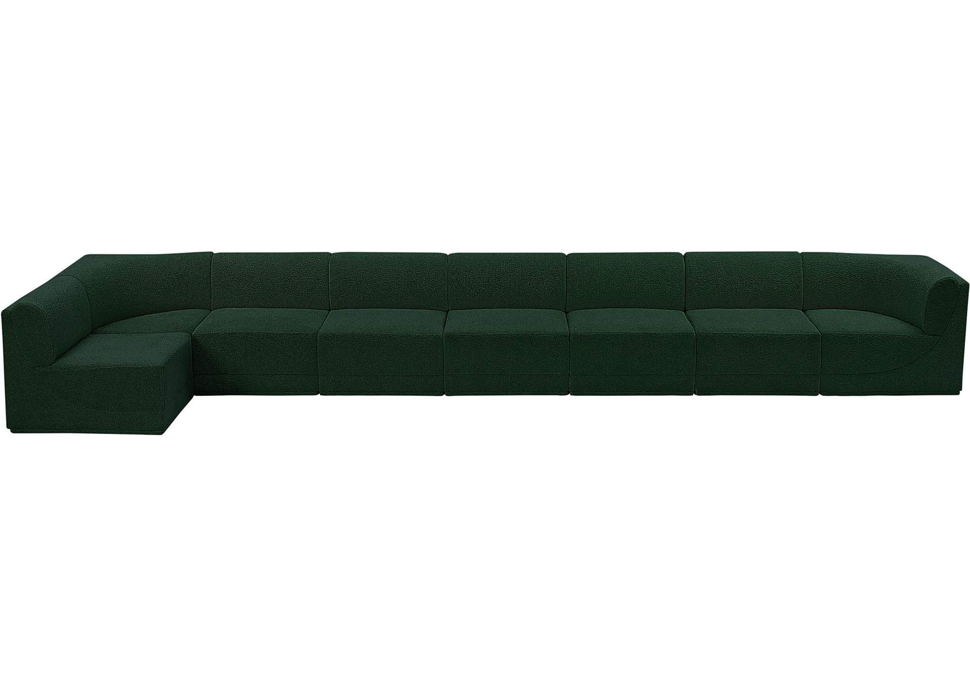 Ollie Green Boucle Fabric Modular Sectional,Meridian Furniture