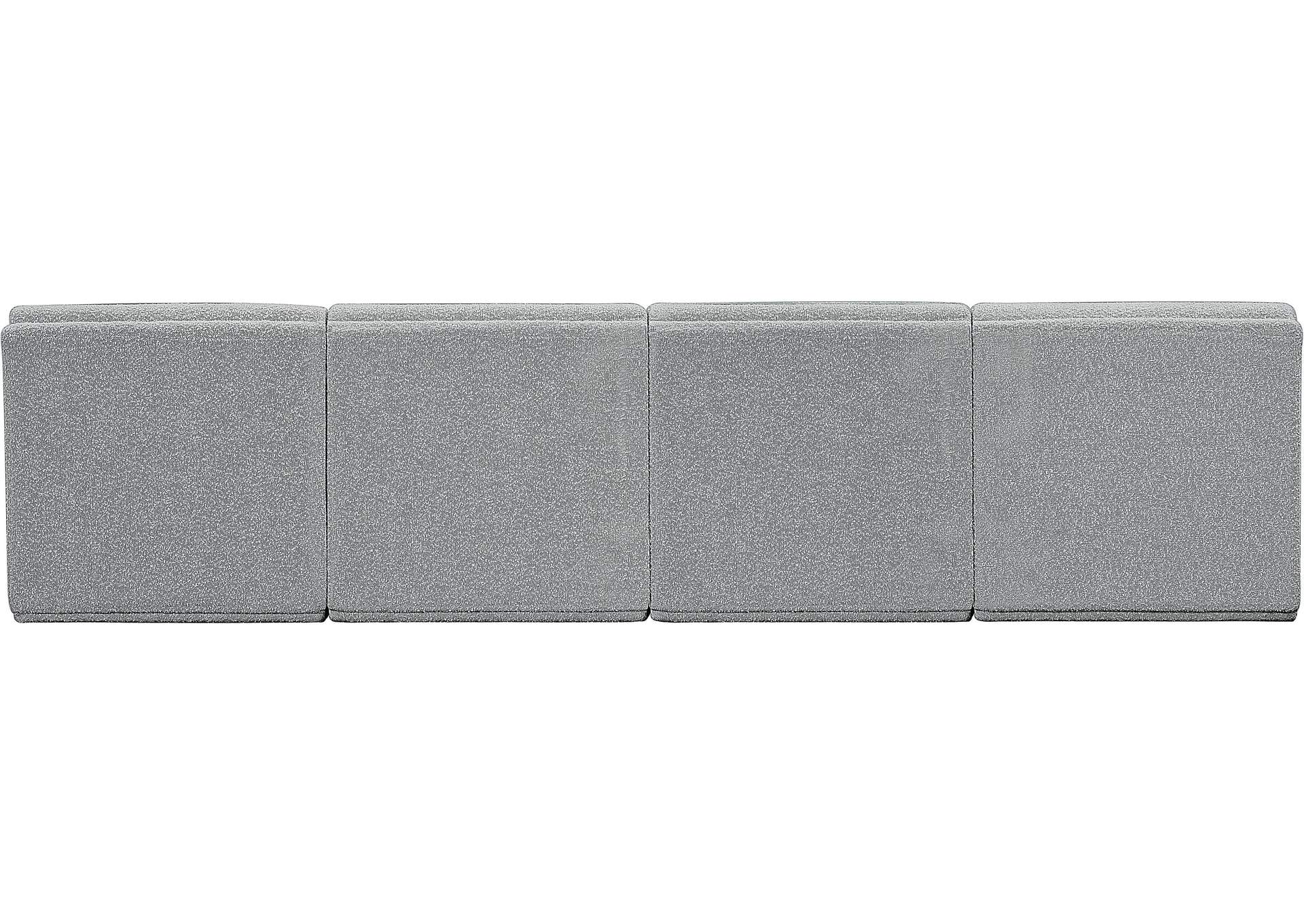 Ollie Grey Boucle Fabric Modular Sofa,Meridian Furniture