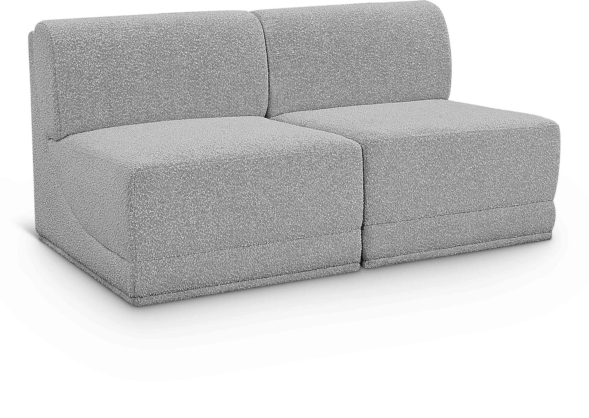 Ollie Grey Boucle Fabric Modular Sofa,Meridian Furniture