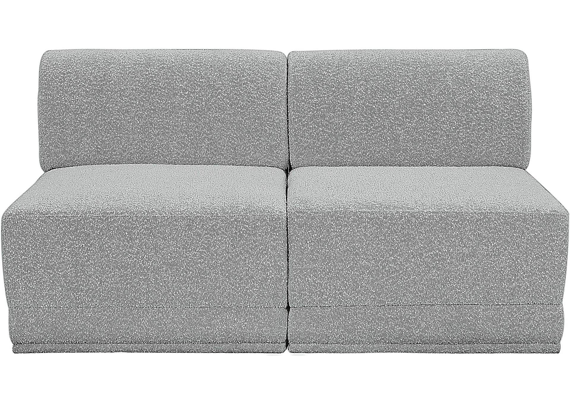 Ollie Grey Boucle Fabric Modular Sofa,Meridian Furniture