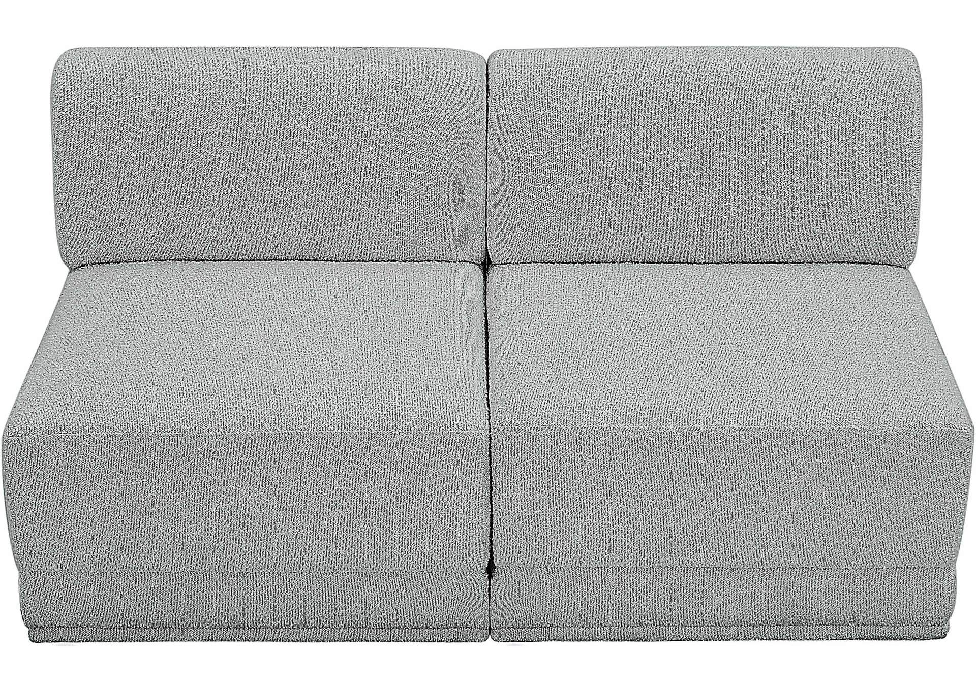 Ollie Grey Boucle Fabric Modular Sofa,Meridian Furniture