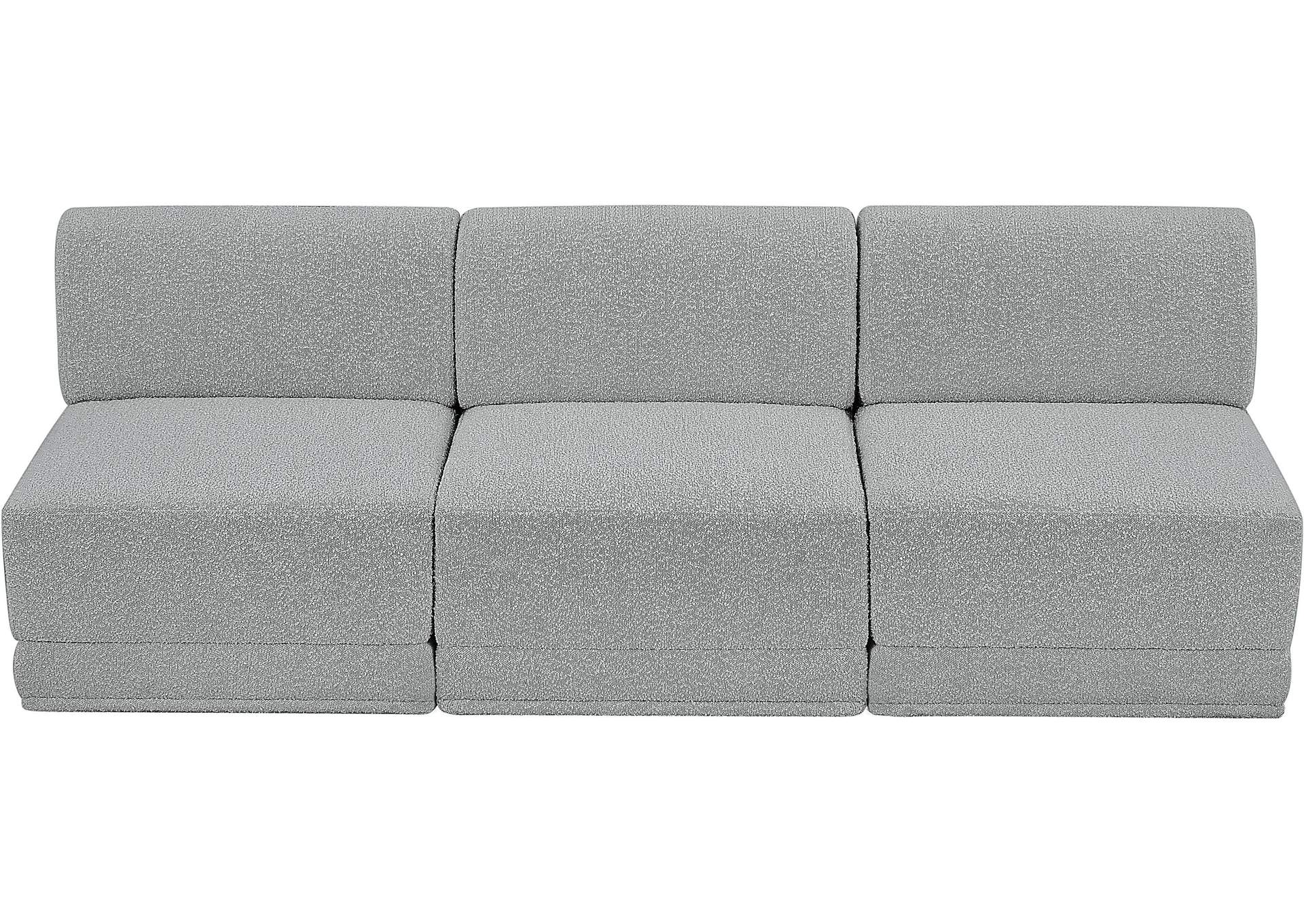 Ollie Grey Boucle Fabric Modular Sofa,Meridian Furniture