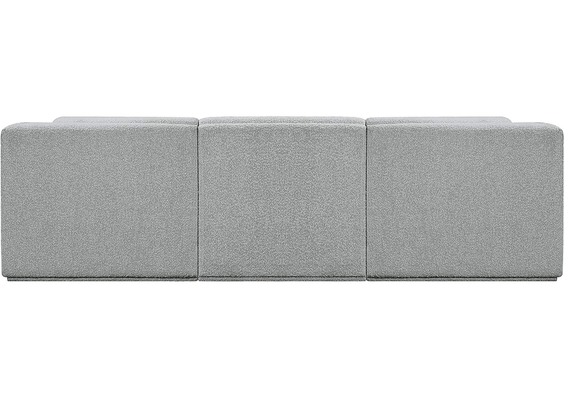 Ollie Grey Boucle Fabric Modular Sectional,Meridian Furniture