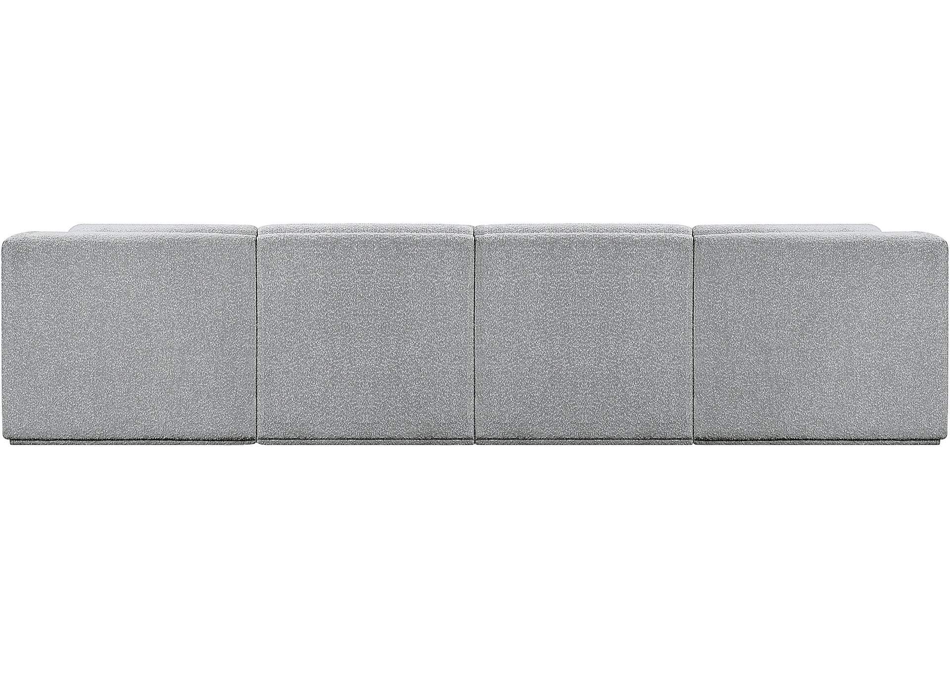 Ollie Grey Boucle Fabric Modular Sectional,Meridian Furniture