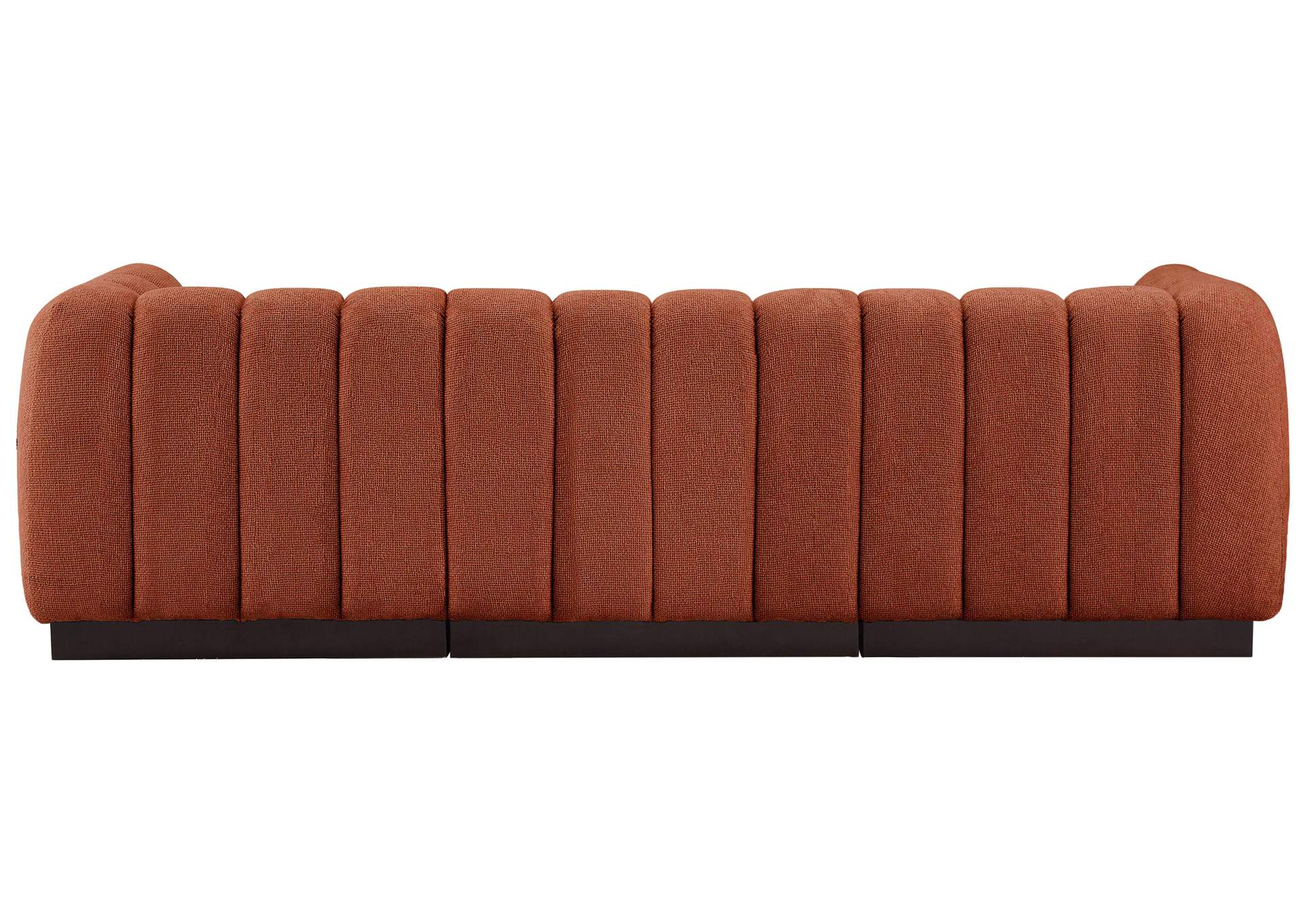 Quinn Cognac Chenille Fabric Modular Sofa,Meridian Furniture