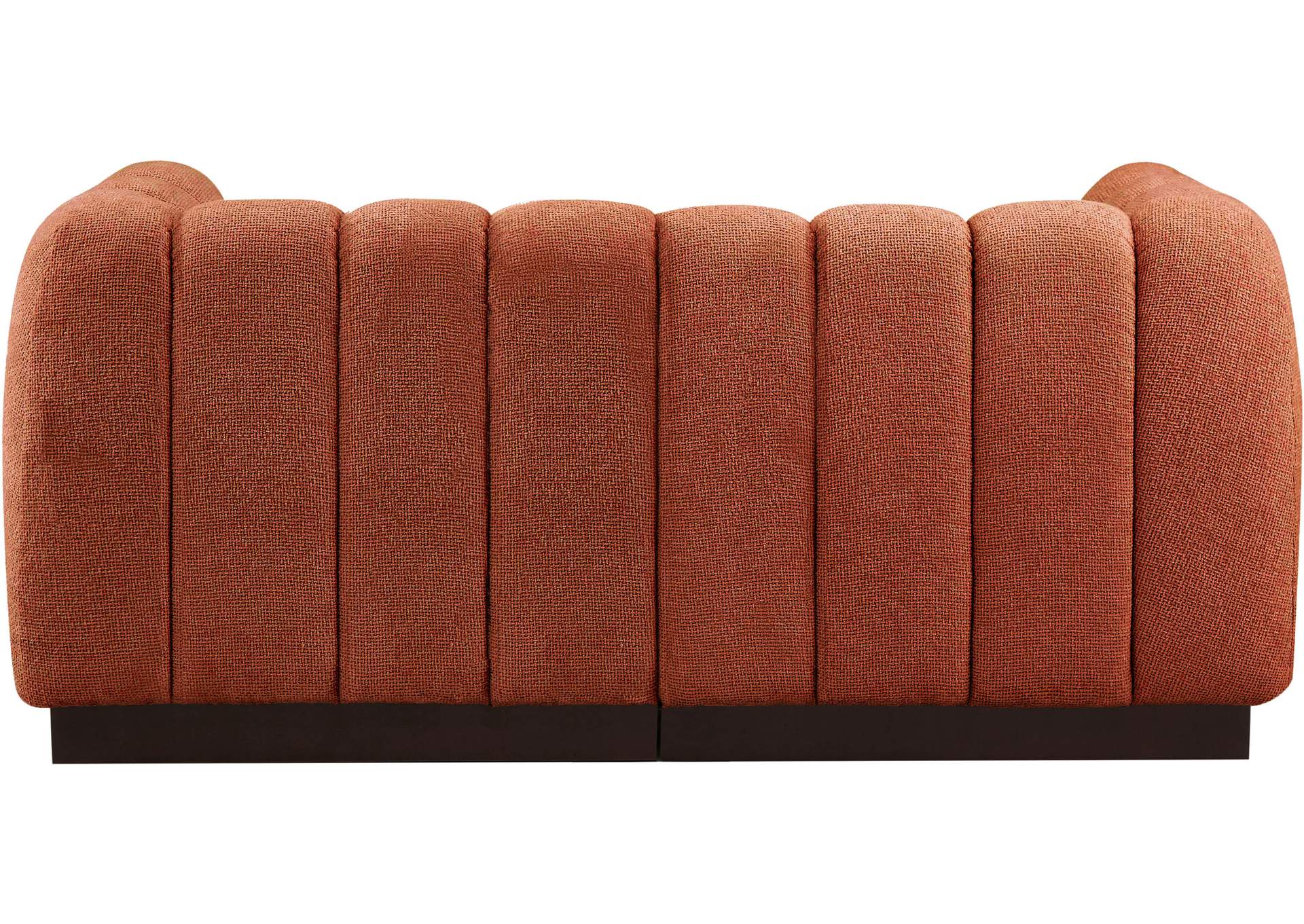 Quinn Cognac Chenille Fabric Modular Sofa,Meridian Furniture