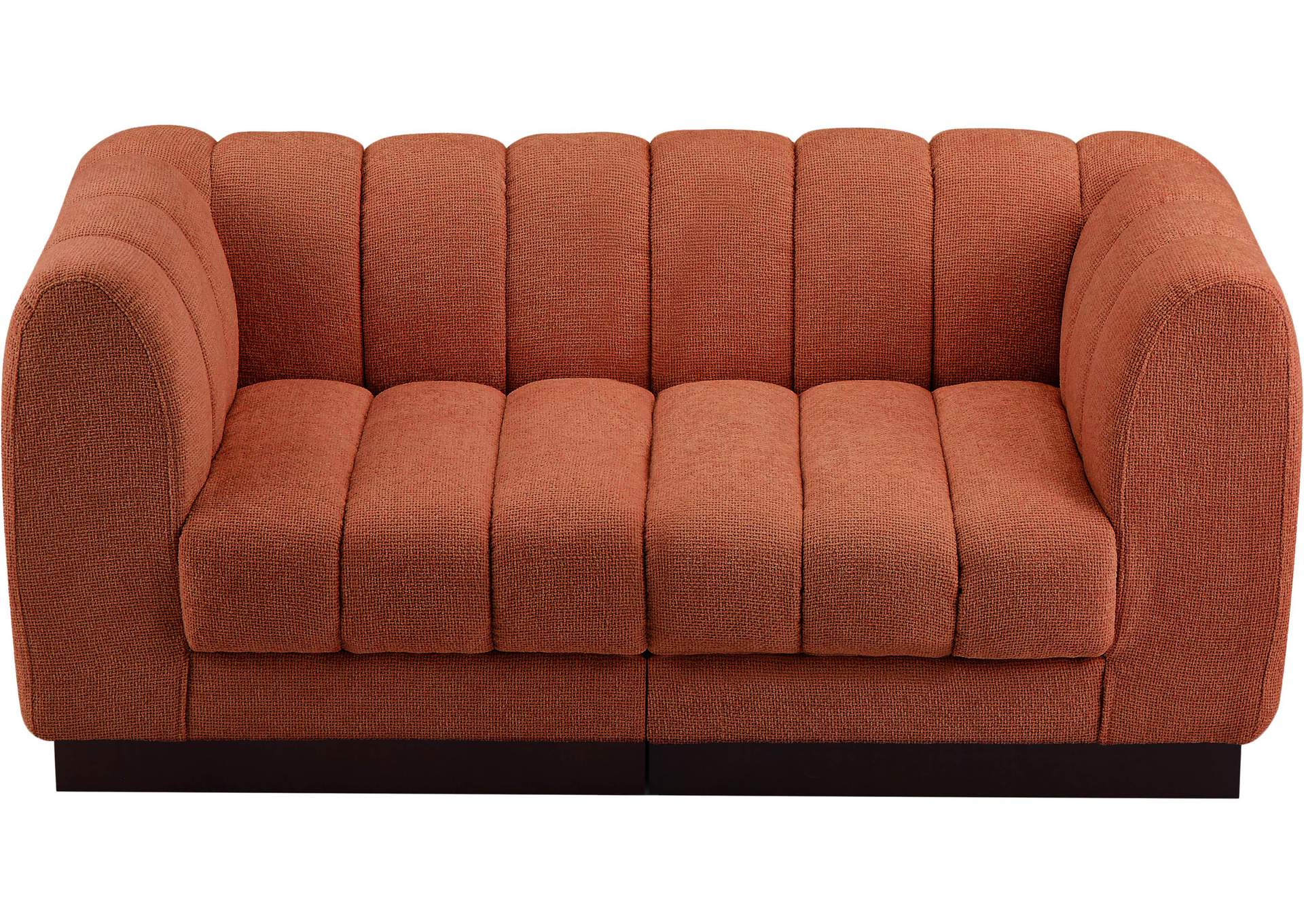 Quinn Cognac Chenille Fabric Modular Sofa,Meridian Furniture