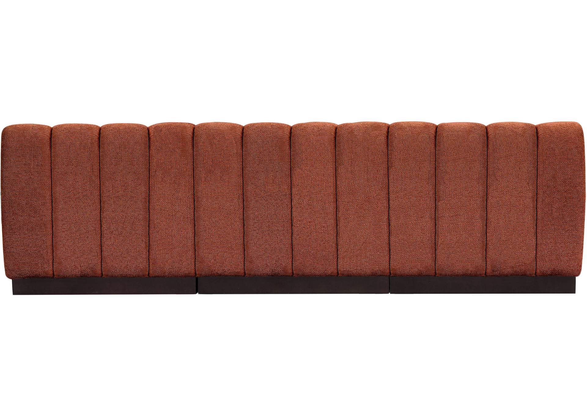 Quinn Cognac Chenille Fabric Modular Sofa,Meridian Furniture