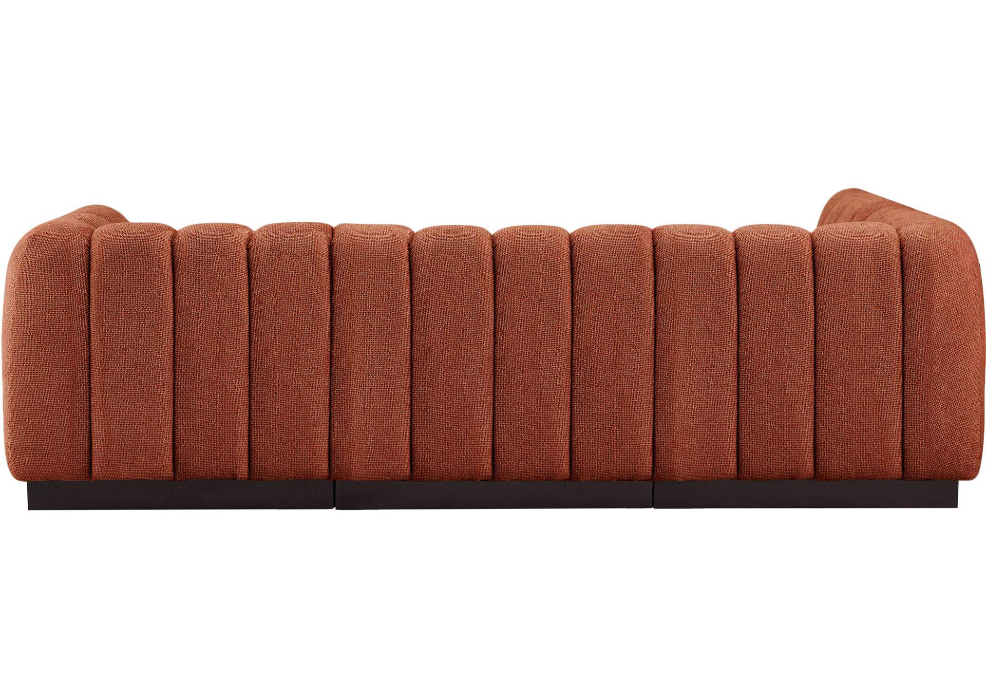 Quinn Cognac Chenille Fabric Modular Sectional,Meridian Furniture