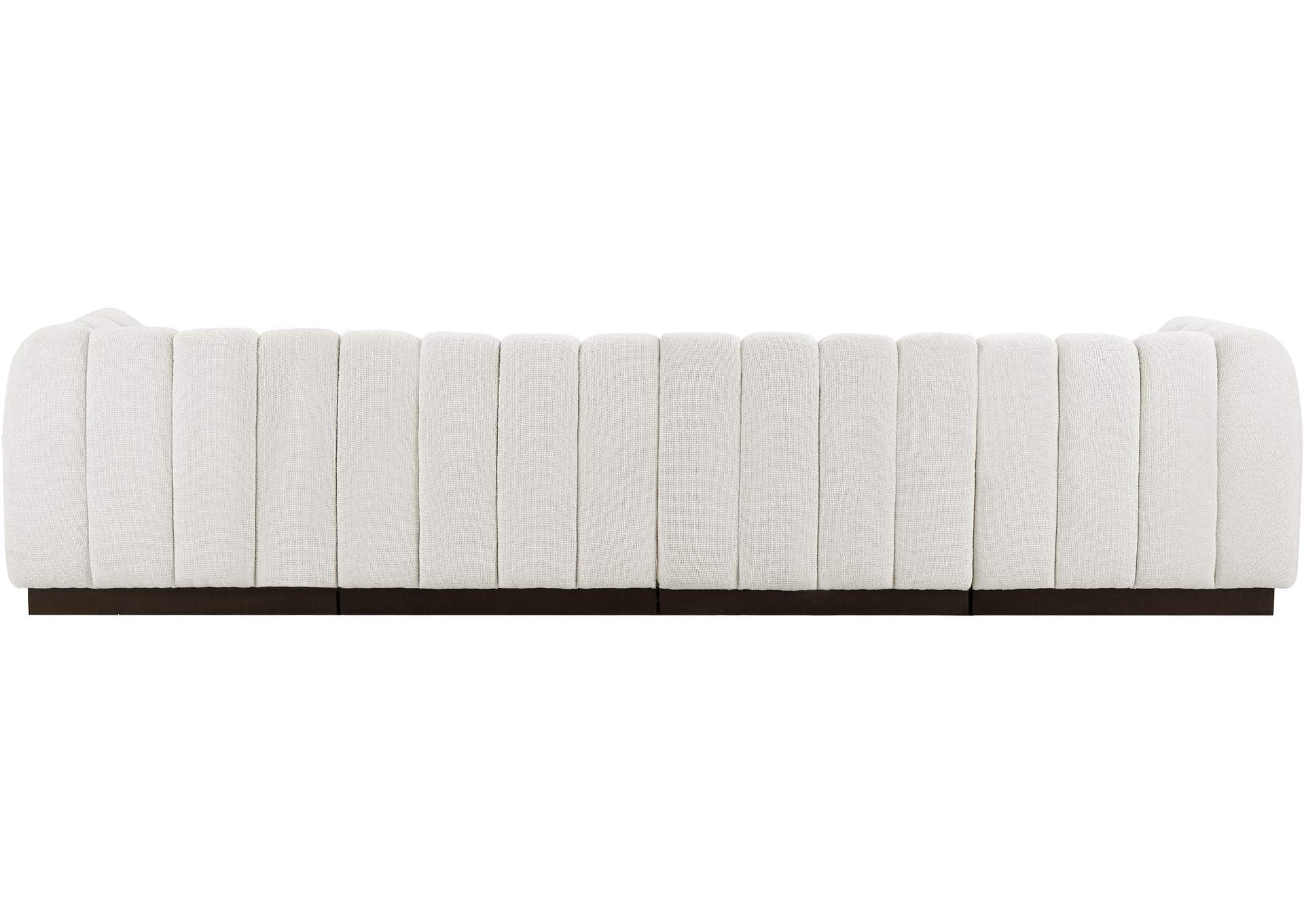 Quinn Cream Chenille Fabric Modular Sofa,Meridian Furniture