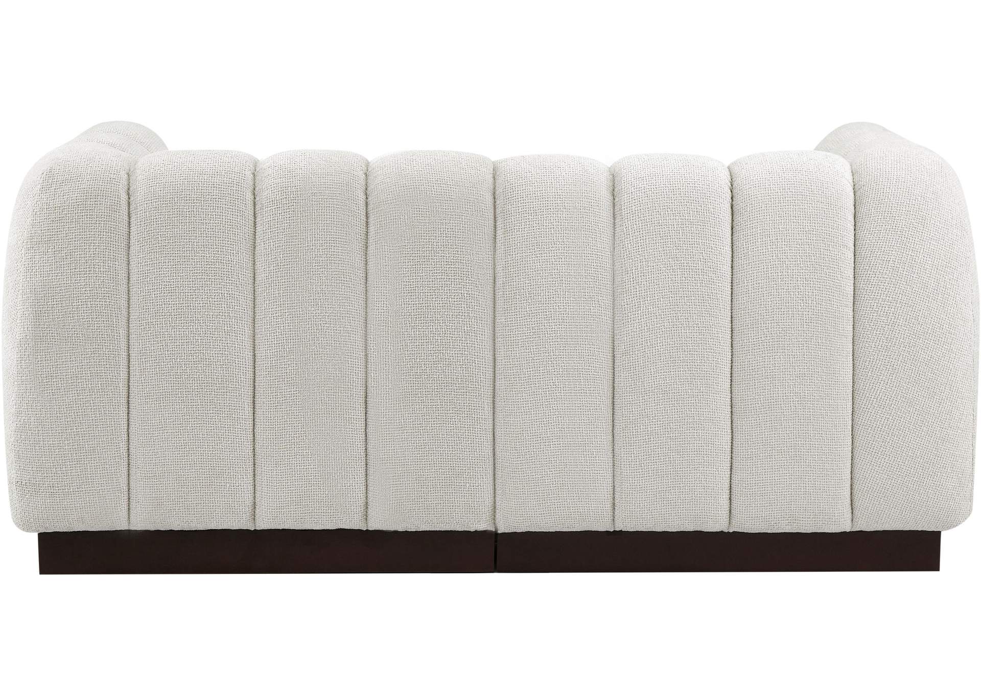 Quinn Cream Chenille Fabric Modular Sofa,Meridian Furniture