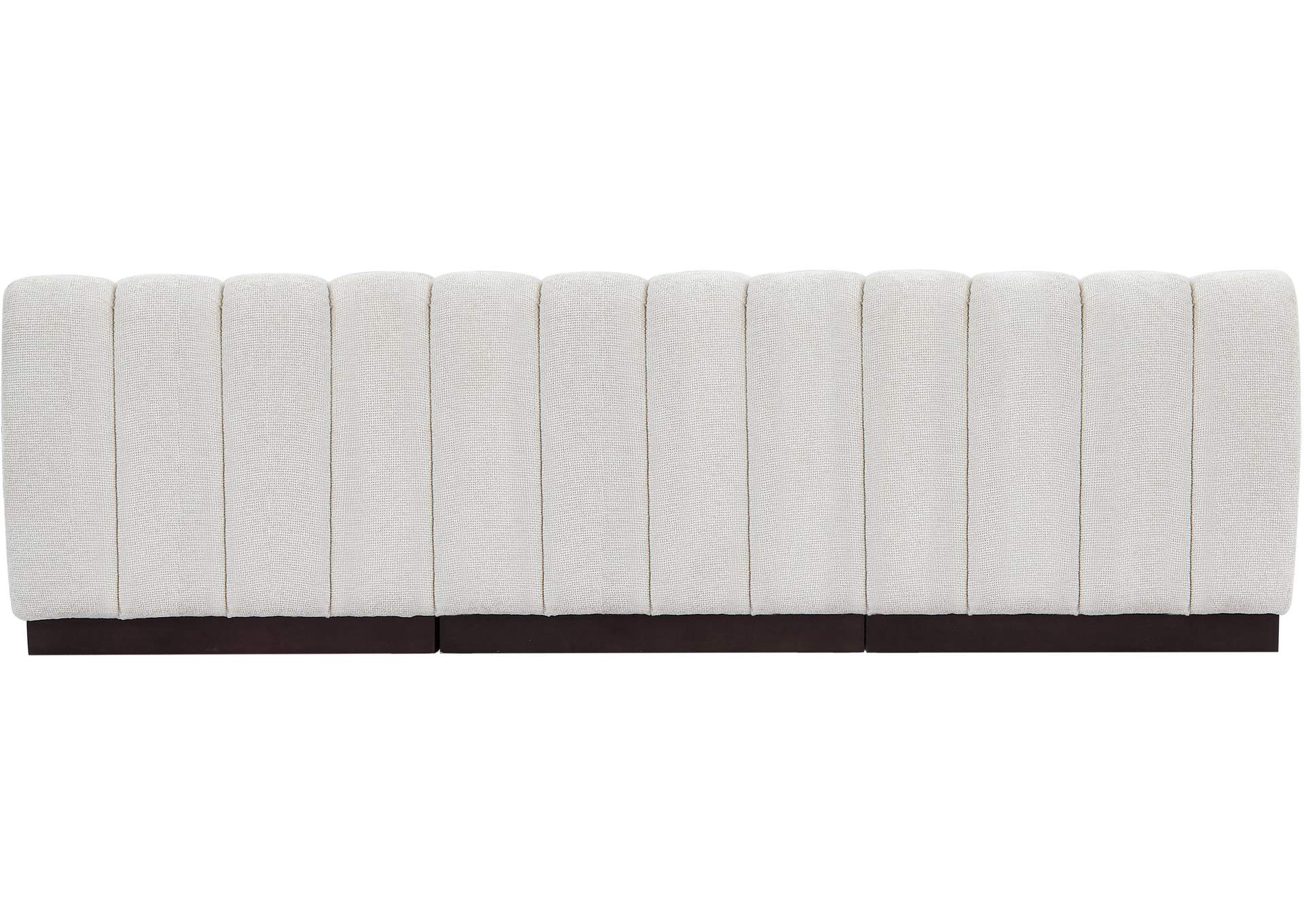 Quinn Cream Chenille Fabric Modular Sofa,Meridian Furniture