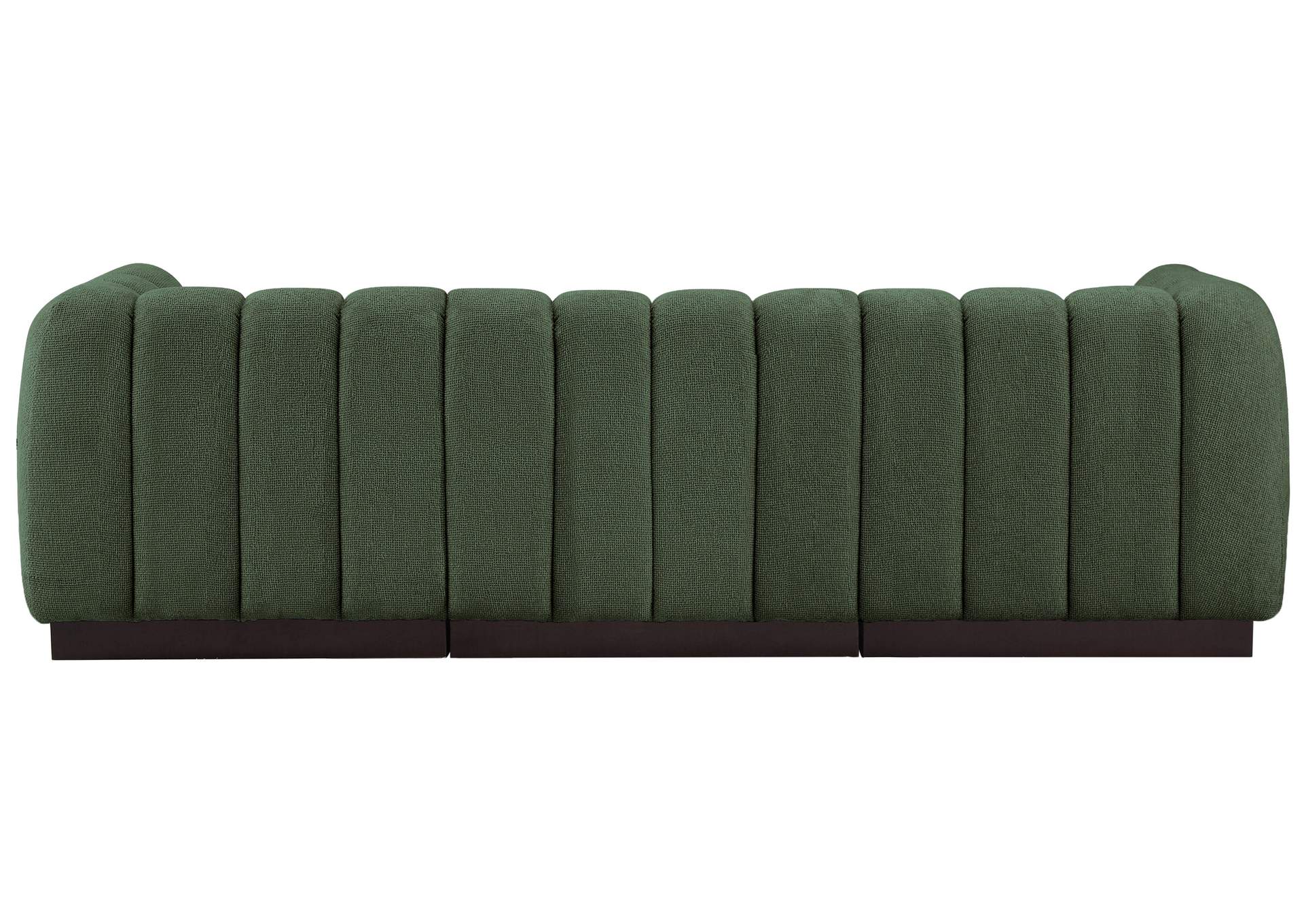 Quinn Green Chenille Fabric Modular Sofa,Meridian Furniture