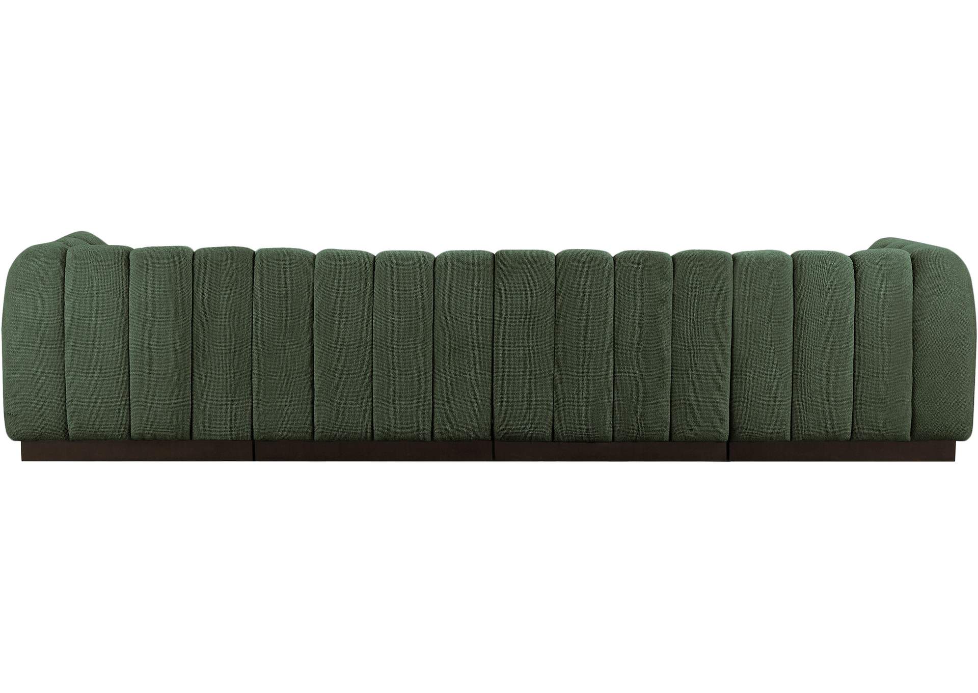 Quinn Green Chenille Fabric Modular Sofa,Meridian Furniture