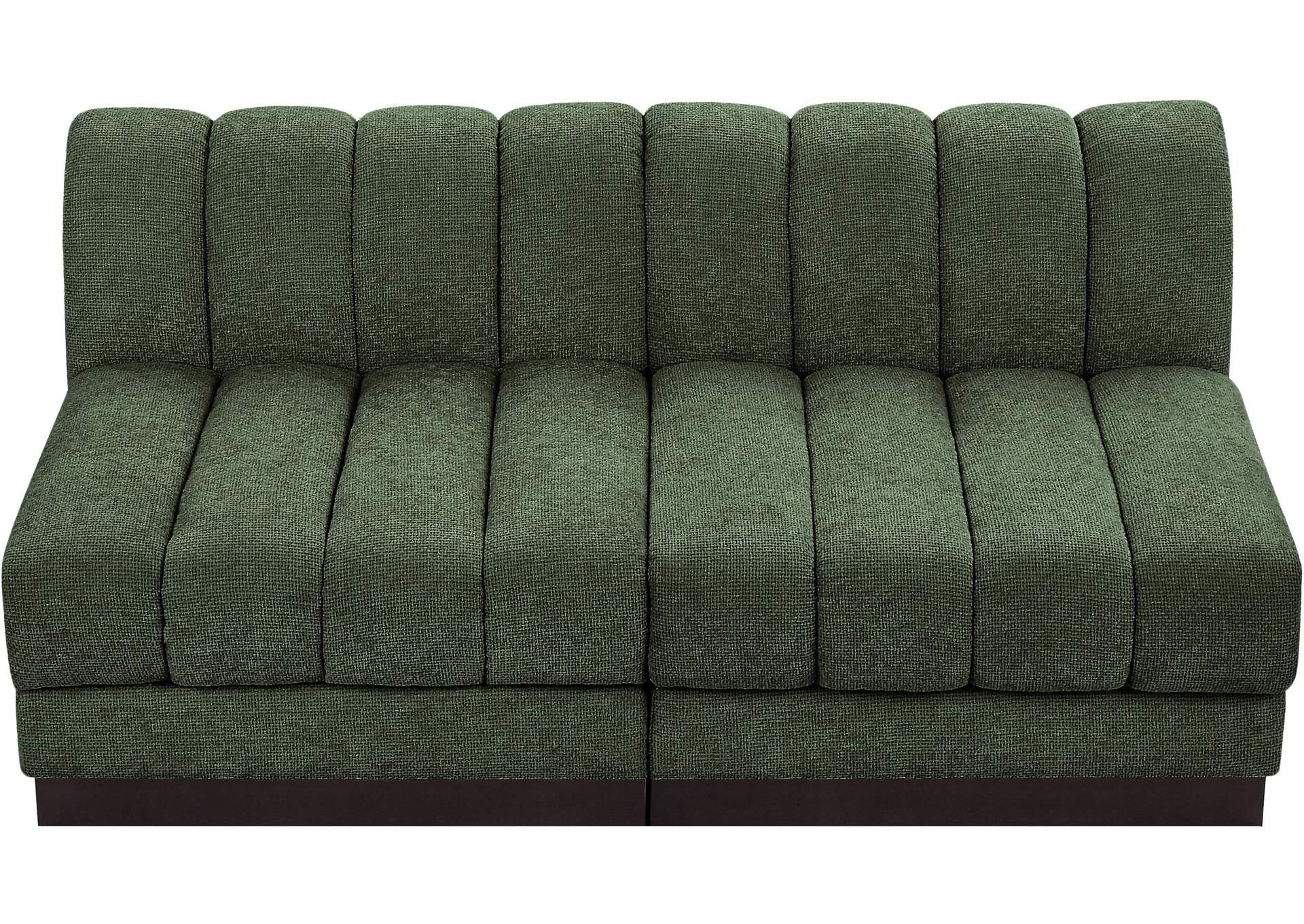 Quinn Green Chenille Fabric Modular Sofa,Meridian Furniture