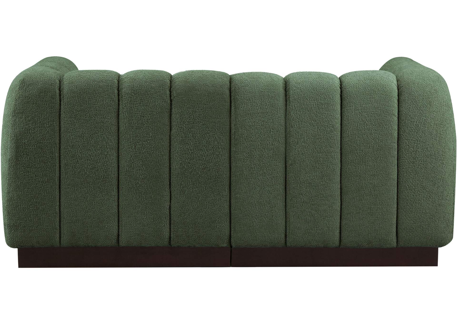 Quinn Green Chenille Fabric Modular Sofa,Meridian Furniture