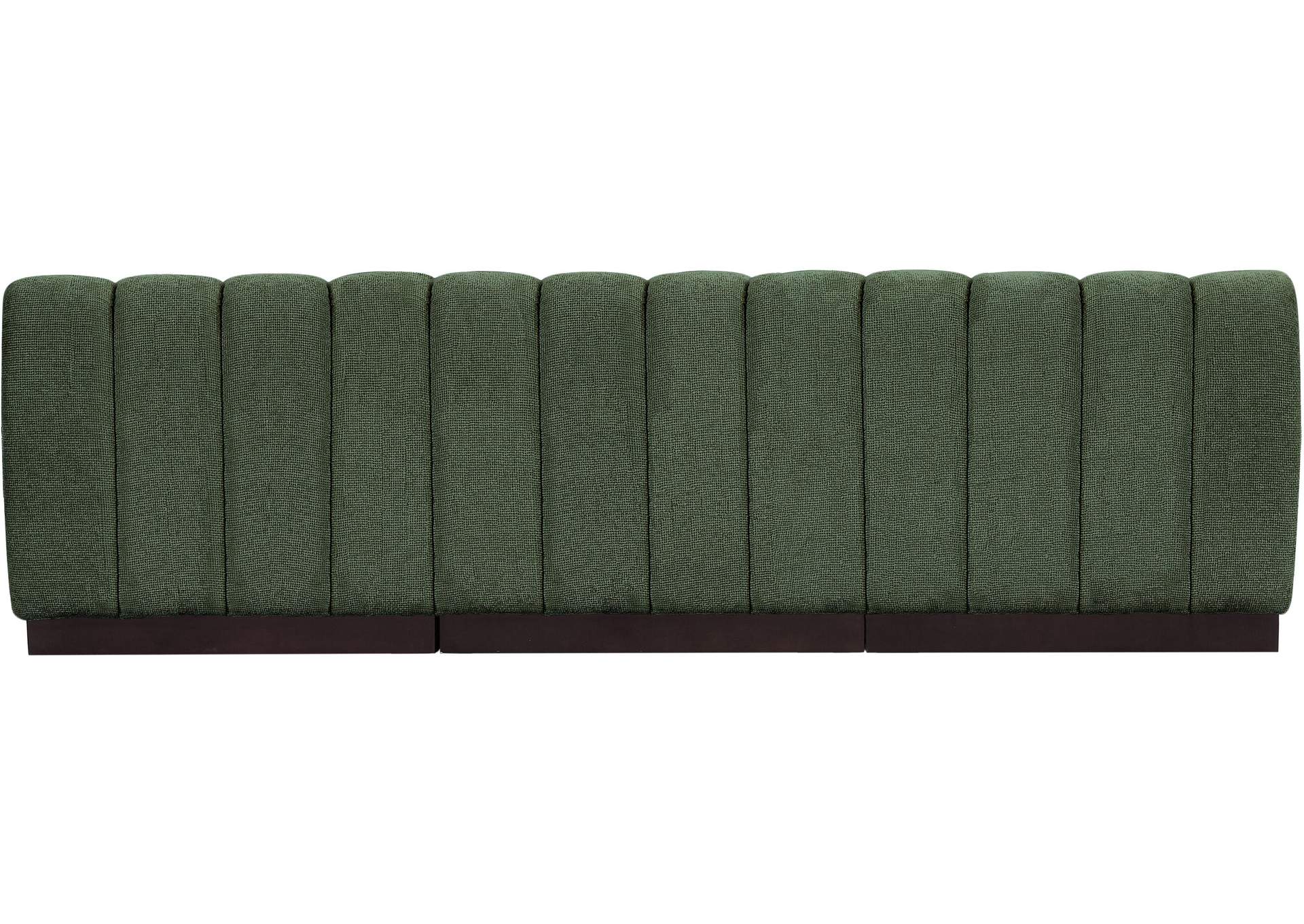 Quinn Green Chenille Fabric Modular Sofa,Meridian Furniture