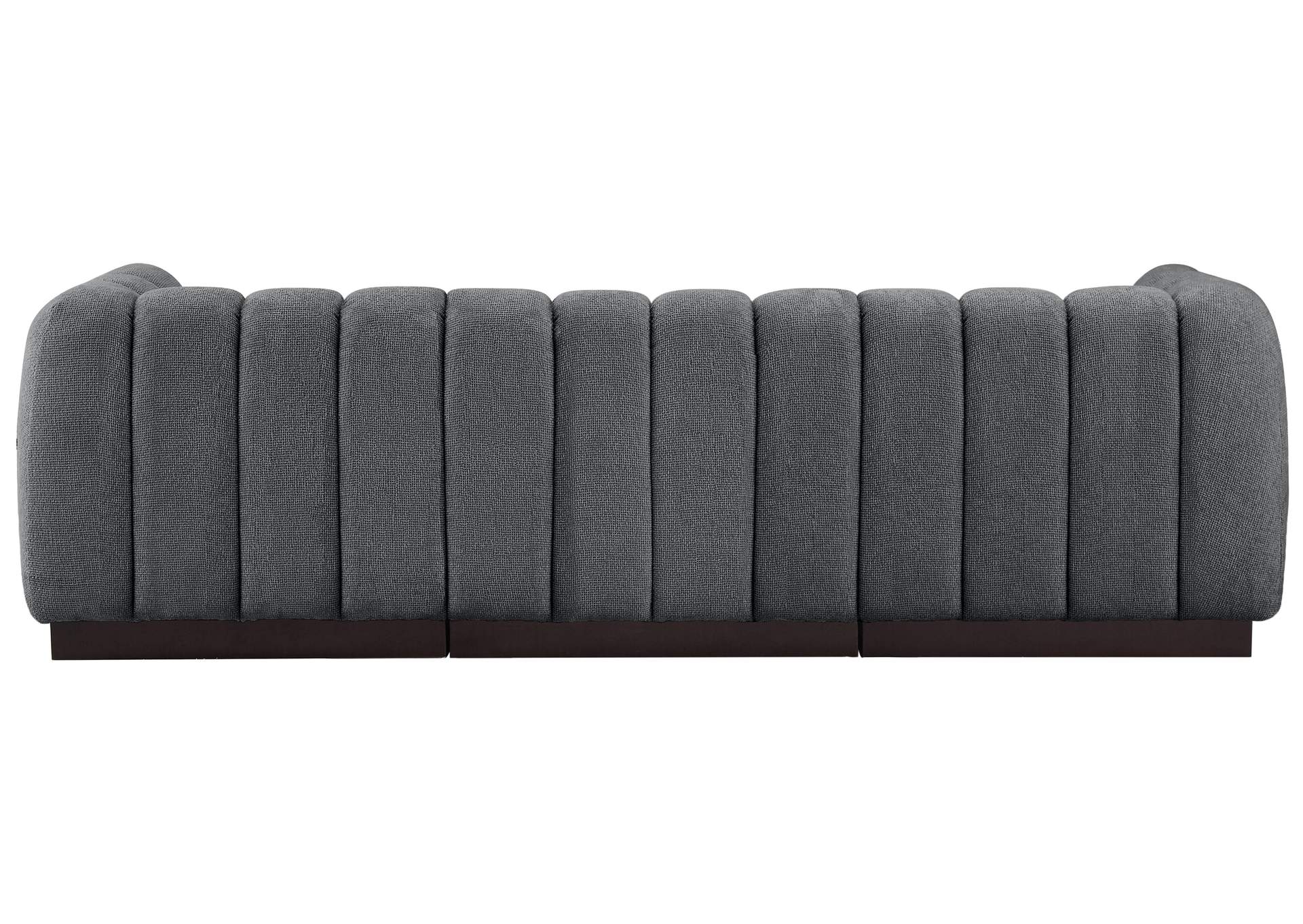 Quinn Grey Chenille Fabric Modular Sofa,Meridian Furniture