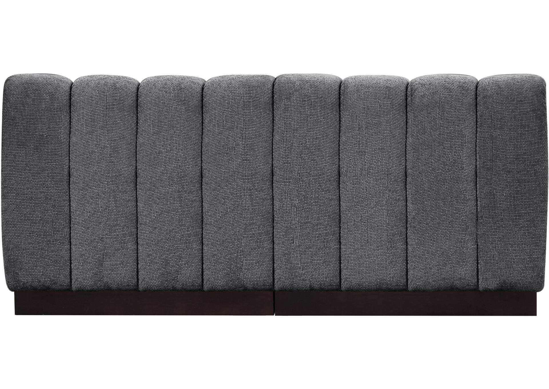 Quinn Grey Chenille Fabric Modular Sofa,Meridian Furniture