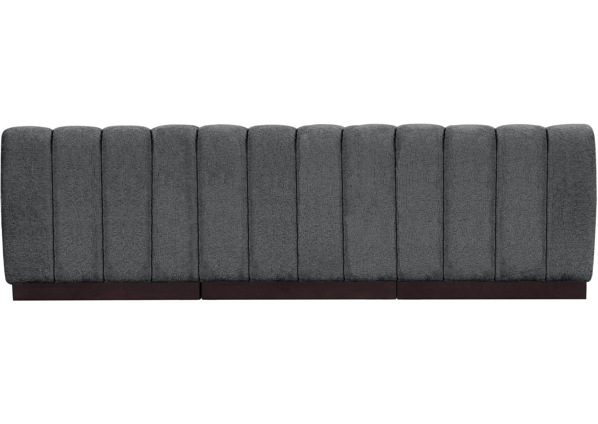 Quinn Grey Chenille Fabric Modular Sofa,Meridian Furniture