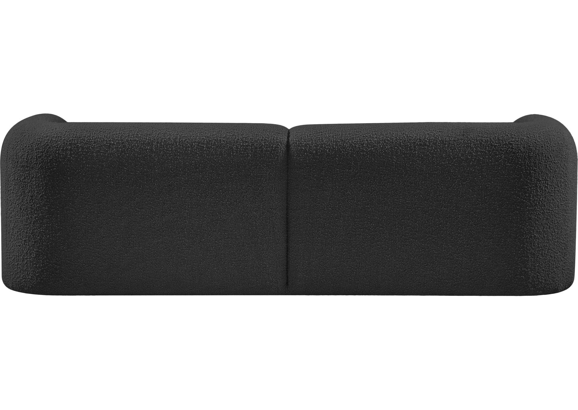 Emory Black Boucle Fabric Sofa,Meridian Furniture