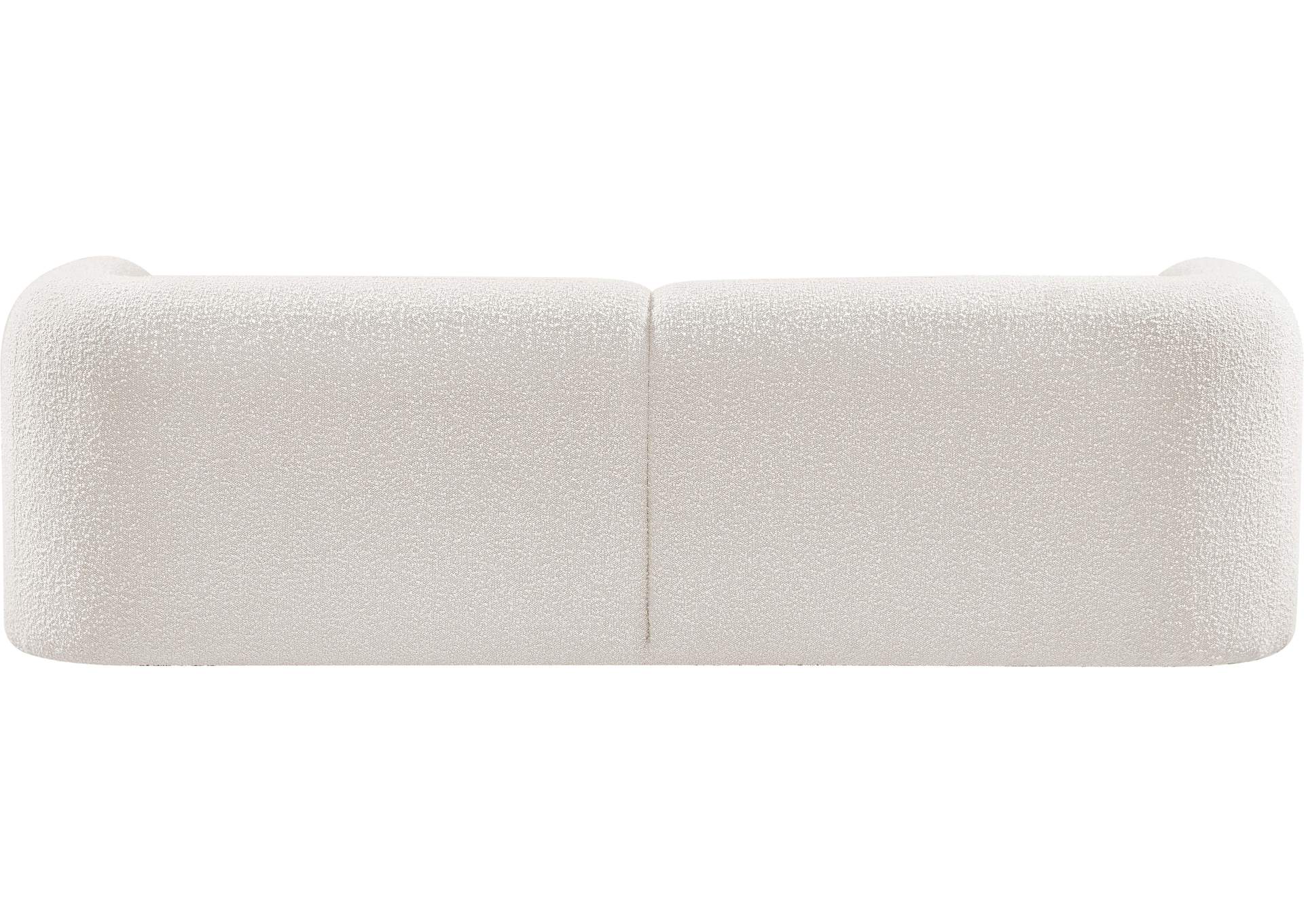 Emory Cream Boucle Fabric Sofa,Meridian Furniture