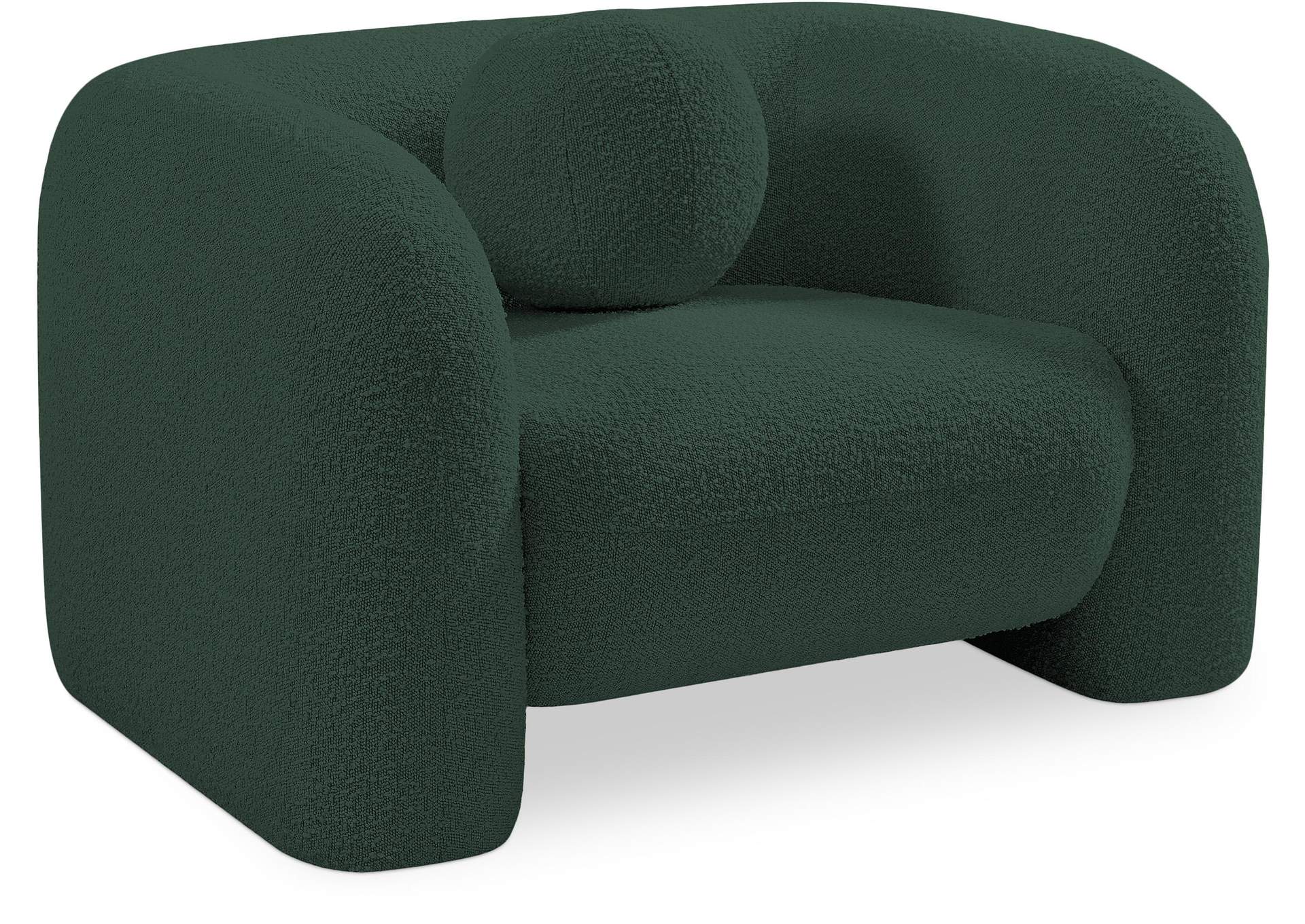 Emory Green Boucle Fabric Chair,Meridian Furniture