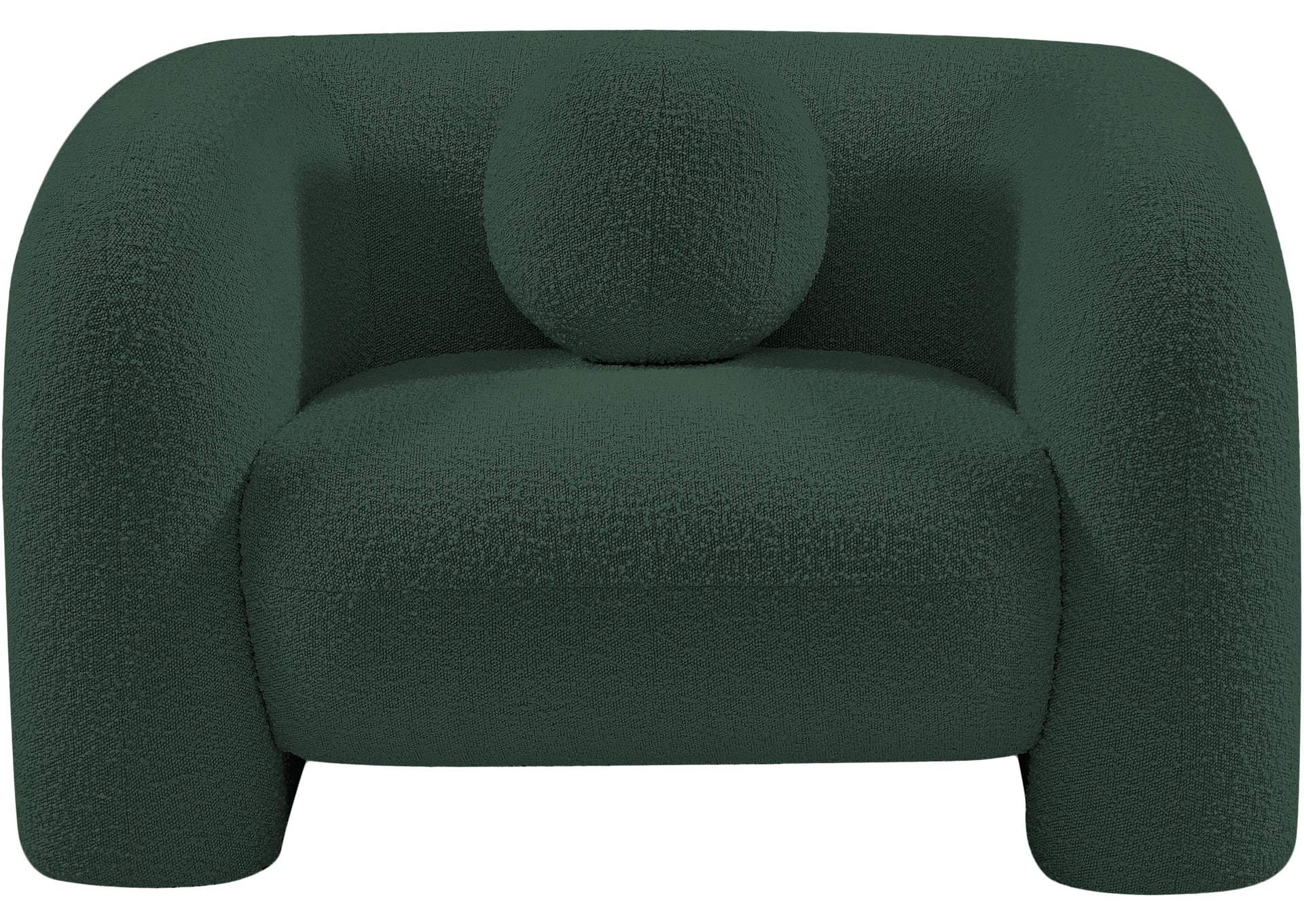 Emory Green Boucle Fabric Chair,Meridian Furniture