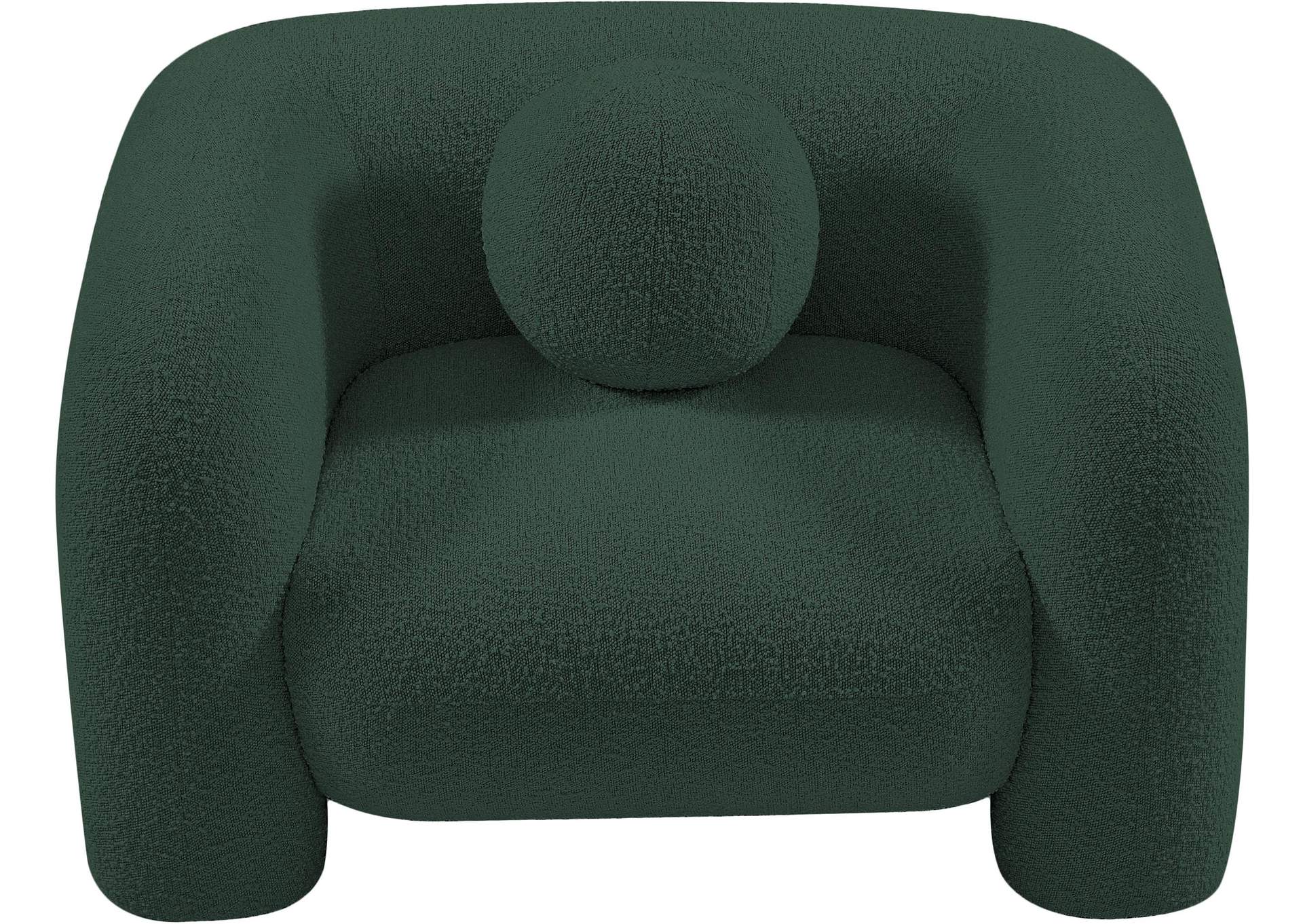 Emory Green Boucle Fabric Chair,Meridian Furniture