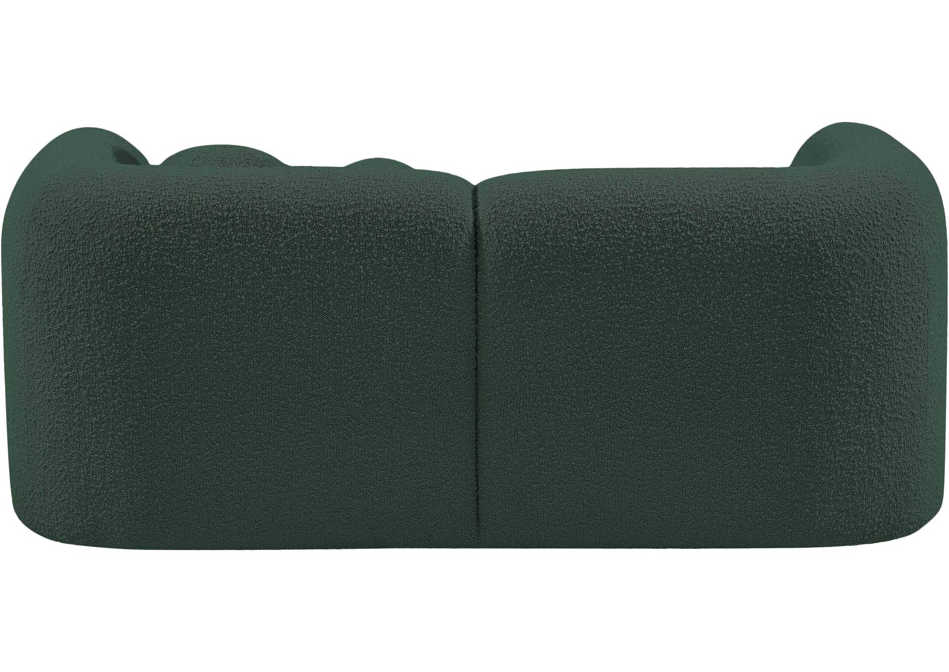 Emory Green Boucle Fabric Loveseat,Meridian Furniture